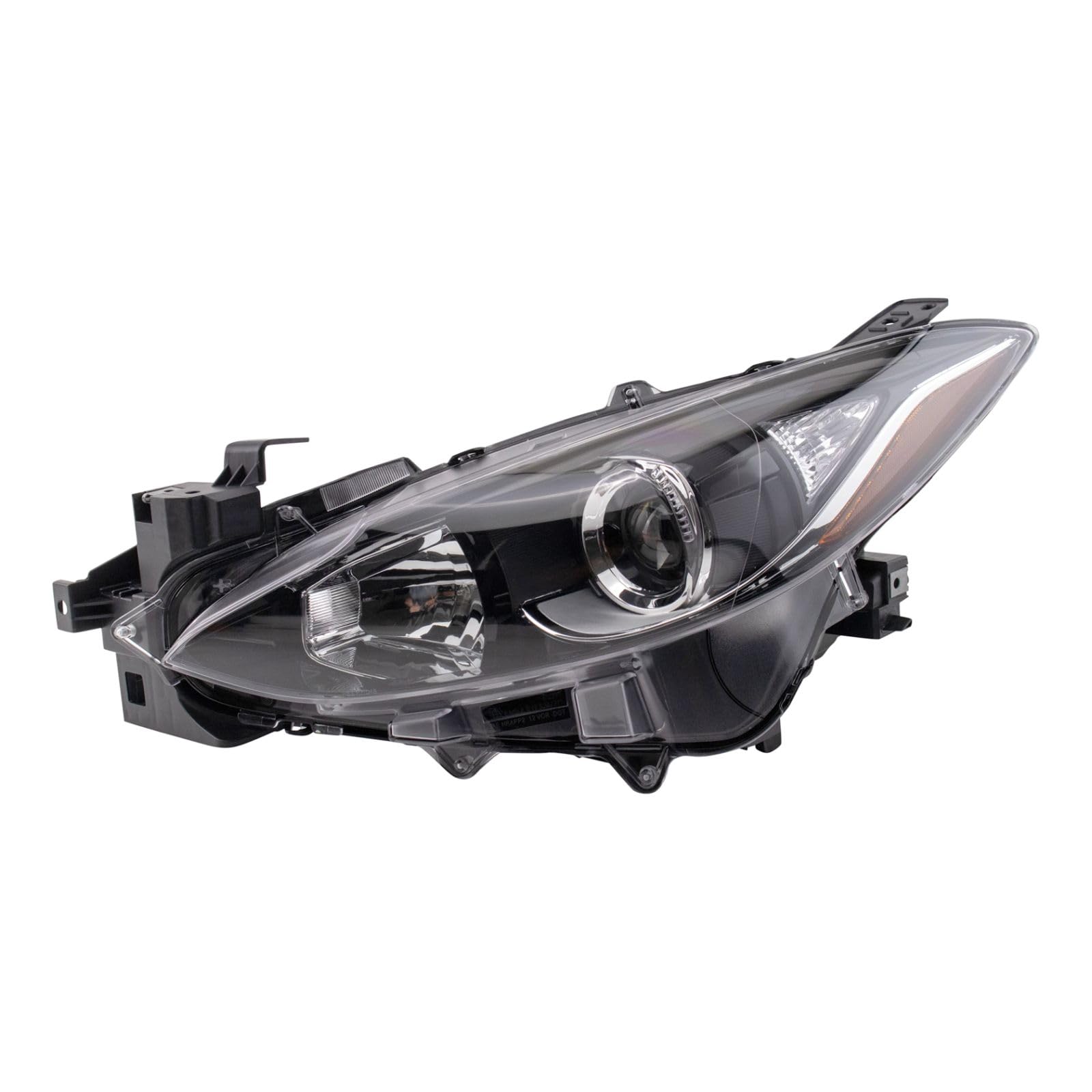 Halogen Headlight Assembly Set for 2014-2016 Mazda 3 - Driver & Passenger Side Replacement (MA2502144 MA2503144) - Perfect for Night Driving & Foggy Conditions