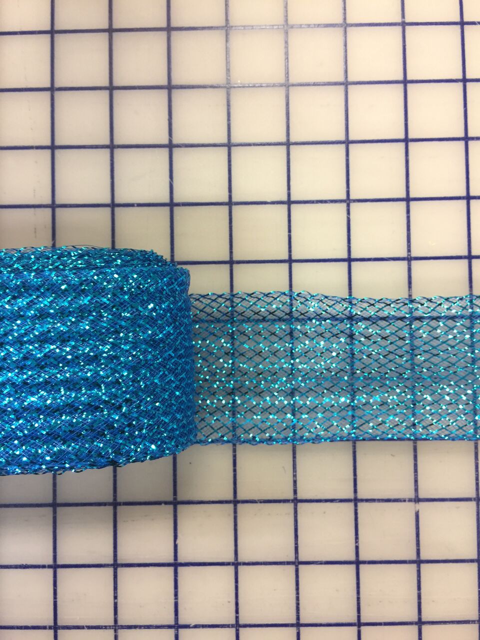 2.25 Inch Waffle Ribbon Turquoise Horsehair Trimming - Bulk Closeout Sale for DIY Crafts, Costume Accessories & Home Decor Projects