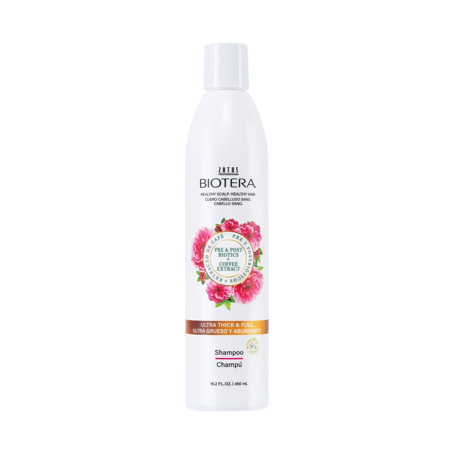 Biotera Ultra Thick & Full Volume Shampoo for Fine Hair - 15.2 oz | Sulfate-Free, Color Safe Formula for Daily Use - Adds Body & Shine to Thin, Flat Hair - Perfect for Home & Salon Use