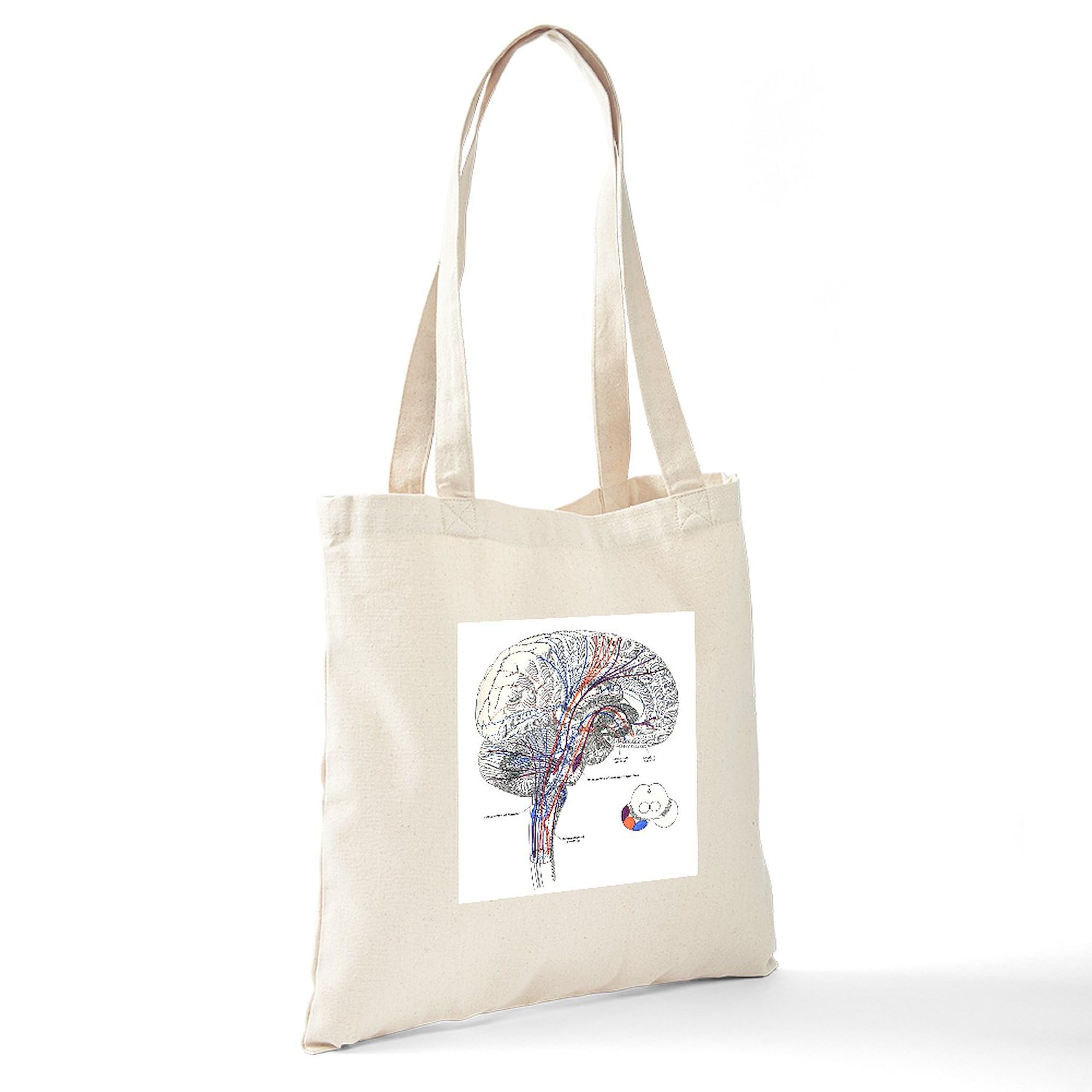 Pathways Of The Brain Tote Bag - Natural Canvas Reusable Shopping Bag for Groceries, Beach & Everyday Use | Eco-Friendly & Durable