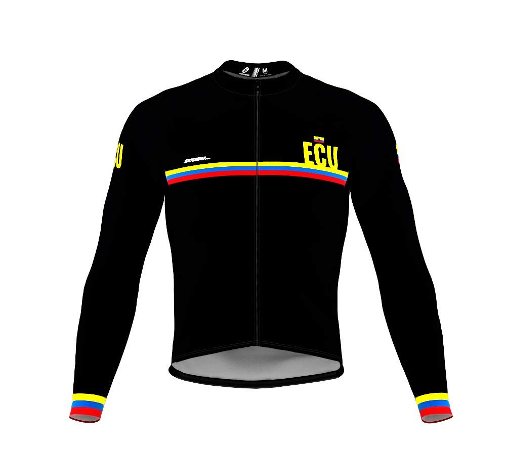 ScudoPro Pro Thermal Long Sleeve Cycling Jersey for Men - Winter Bike Riding, Cold Weather Training & Outdoor Sports - Breathable & Windproof Cycling Apparel