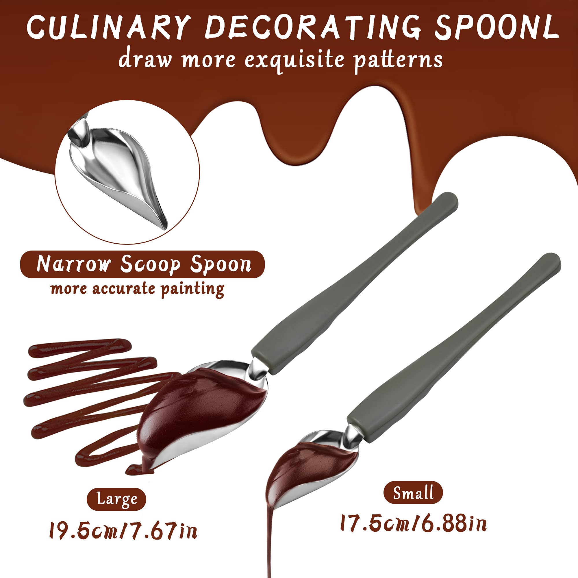 11-Piece Chocolate Dipping Tool Set - Stainless Steel Double Boiler Pot with Dipping Forks & Decorating Spoons - Professional Candy Making Supplies for Chocolate, Cake, Dessert - Perfect for Home Baking, DIY Treats & Holiday Gift Making
