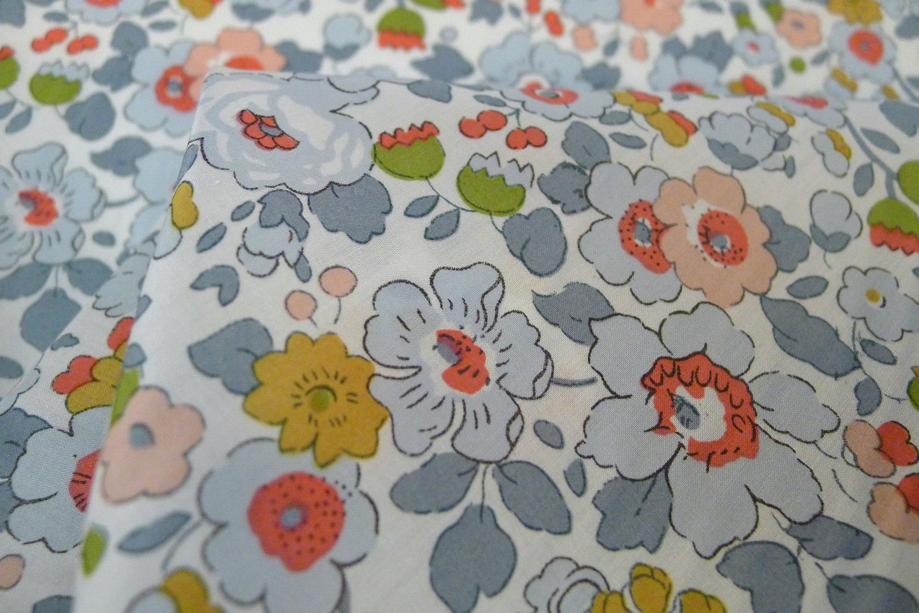 Betsy Blue Tana Lawn Cotton Fabric - Premium Quality for Dresses, Blouses & Quilting | Perfect for Sewing, Crafting & DIY Projects