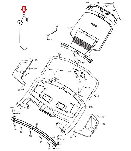 Magnetic Safety Key for Treadmill - Replacement Activation Switch Key for ProForm 425 CT 795 & Other Running Machines - Round Magnet Key with Braided Cord & Clip (P/N 301180) - Perfect for Home Gym Safety & Emergency Stop