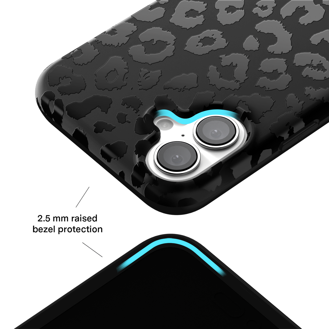 Black Leopard iPhone Case - Stylish & Durable Phone Cover for iPhone [Models] - Perfect for Everyday Protection & Fashion Statement