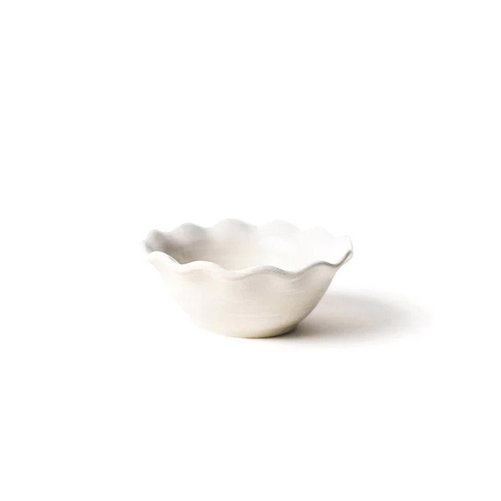 Coton Colors Signature Ruffle Dipping Bowl - Elegant Ceramic Serving Bowl for Dips, Sauces & Desserts | Perfect for Parties, Entertaining & Home Decor