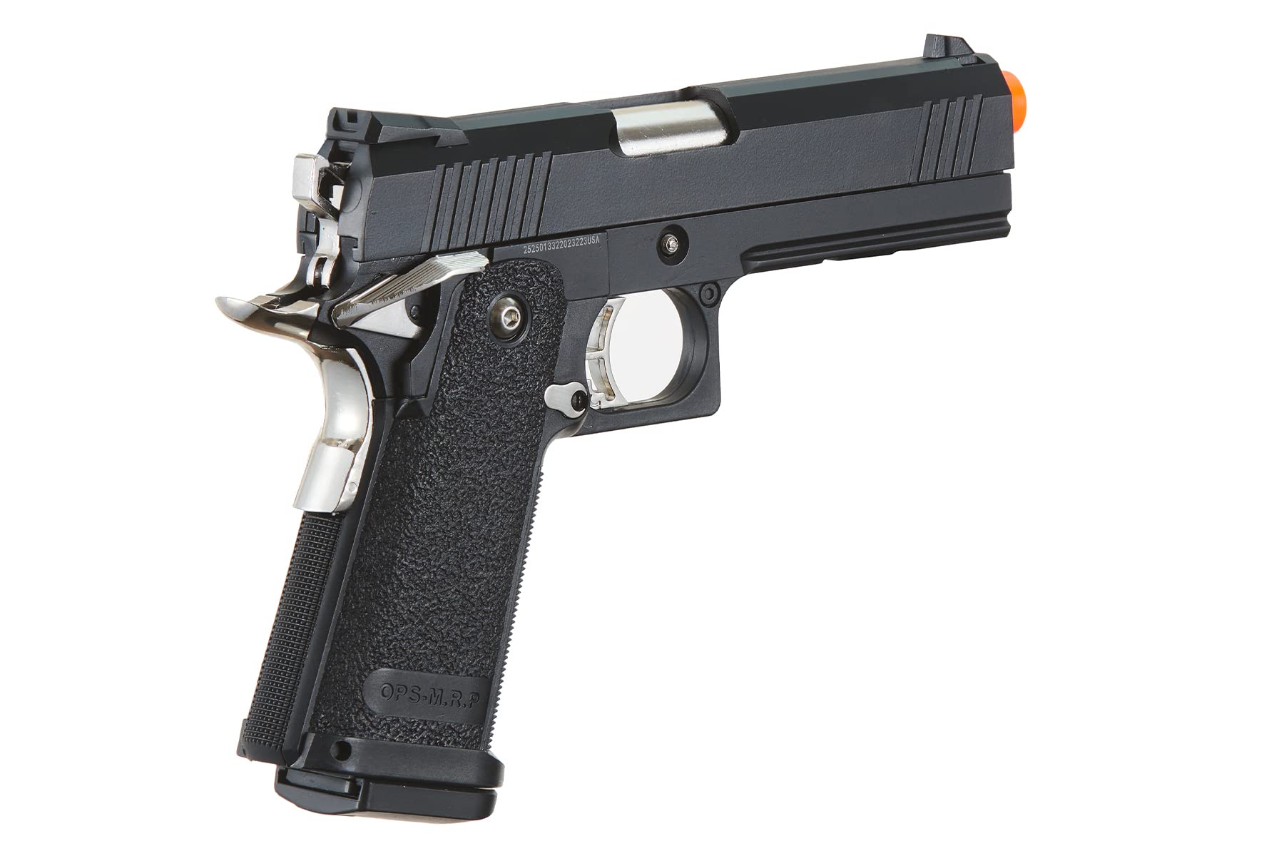 GoldenBall & Eagle Steel 1911 OPS-MRP Hi-Capa 5.1 Gas Blowback Airsoft Pistol - Realistic GBB Airsoft Gun for Tactical Training & Competitive Shooting