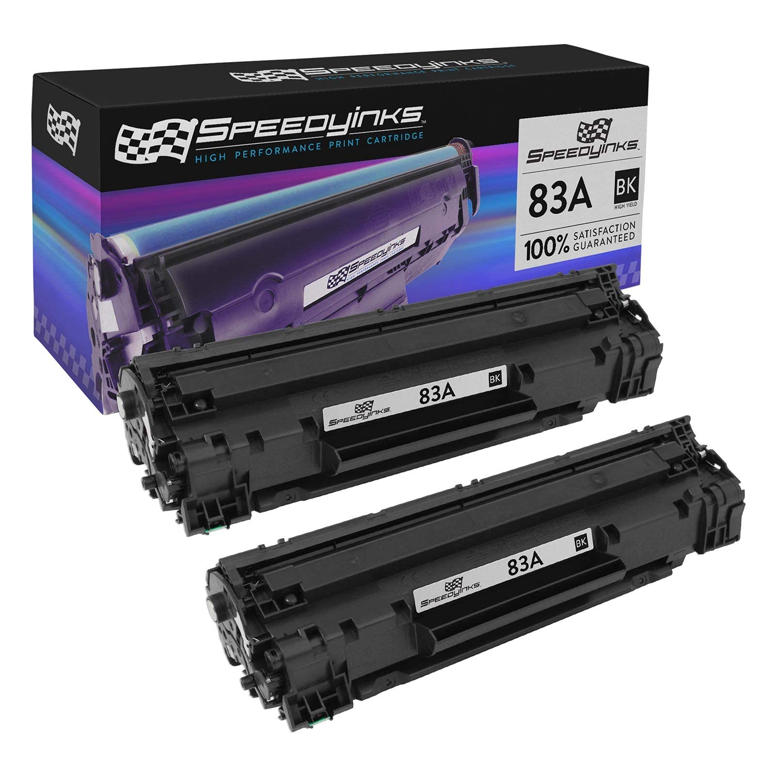 HP 83A CF283A Compatible Toner Cartridge (2-Pack, Black) - High Yield Replacement for HP LaserJet M127FW, M201DW, M201N, MFP M125A, M125NW, M125RNW Printers - Perfect for Home Office & Small Business Printing Needs