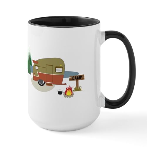 White/Black Inside - Camping Trailer Mugs