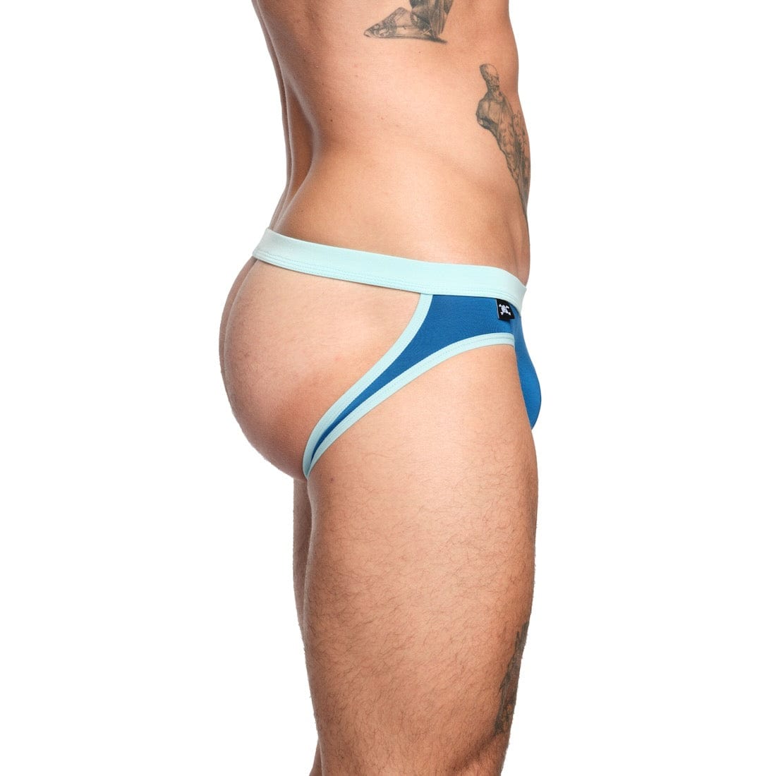 Just The Bones Cloud Y Jock Blue - Comfortable Men's Athletic Underwear for Running, Gym & Sports | Breathable & Supportive Design