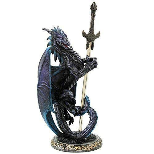 8.25 Inch Tall Storm Blade Dragon Letter Opener - Elegant Office Desk Decor & Unique Home Decoration Gift for Fantasy Lovers (Perfect for Game Rooms, Themed Weddings & Medieval Collections)