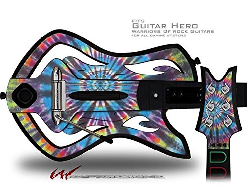 Tie Dye Swirl 101 Decal Skin for Warriors of Rock Guitar Hero Guitar - Custom Vinyl Sticker (Guitar Not Included) - Perfect for Gaming Setups & Music Room Decor