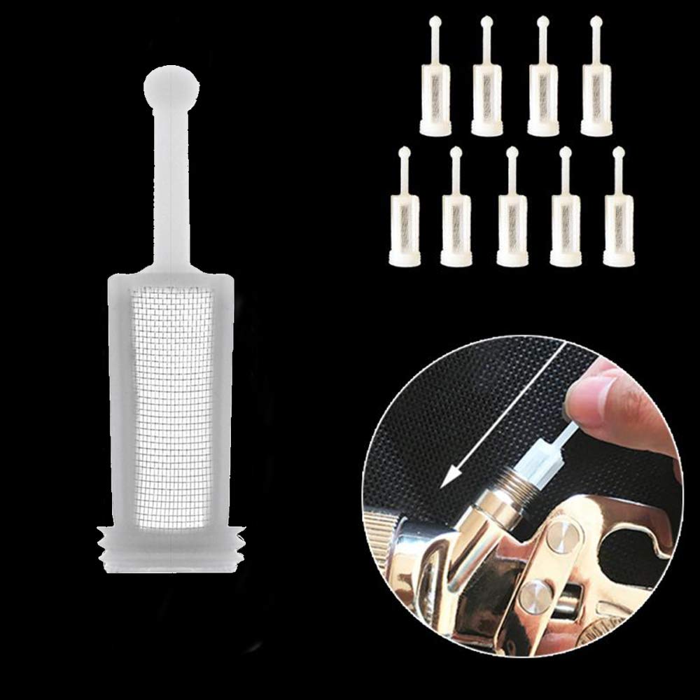 QISF 31Pcs Airbrush Cleaning Kit with Nylon Brushes, Mini Brushes & Needles - Metal Tube Cleaning Brush + 10Pcs Spray Gun Filters for Airbrush, Nozzles, Tattoo Guns & Painting Equipment - Perfect for Artists, Hobbyists & DIY Projects