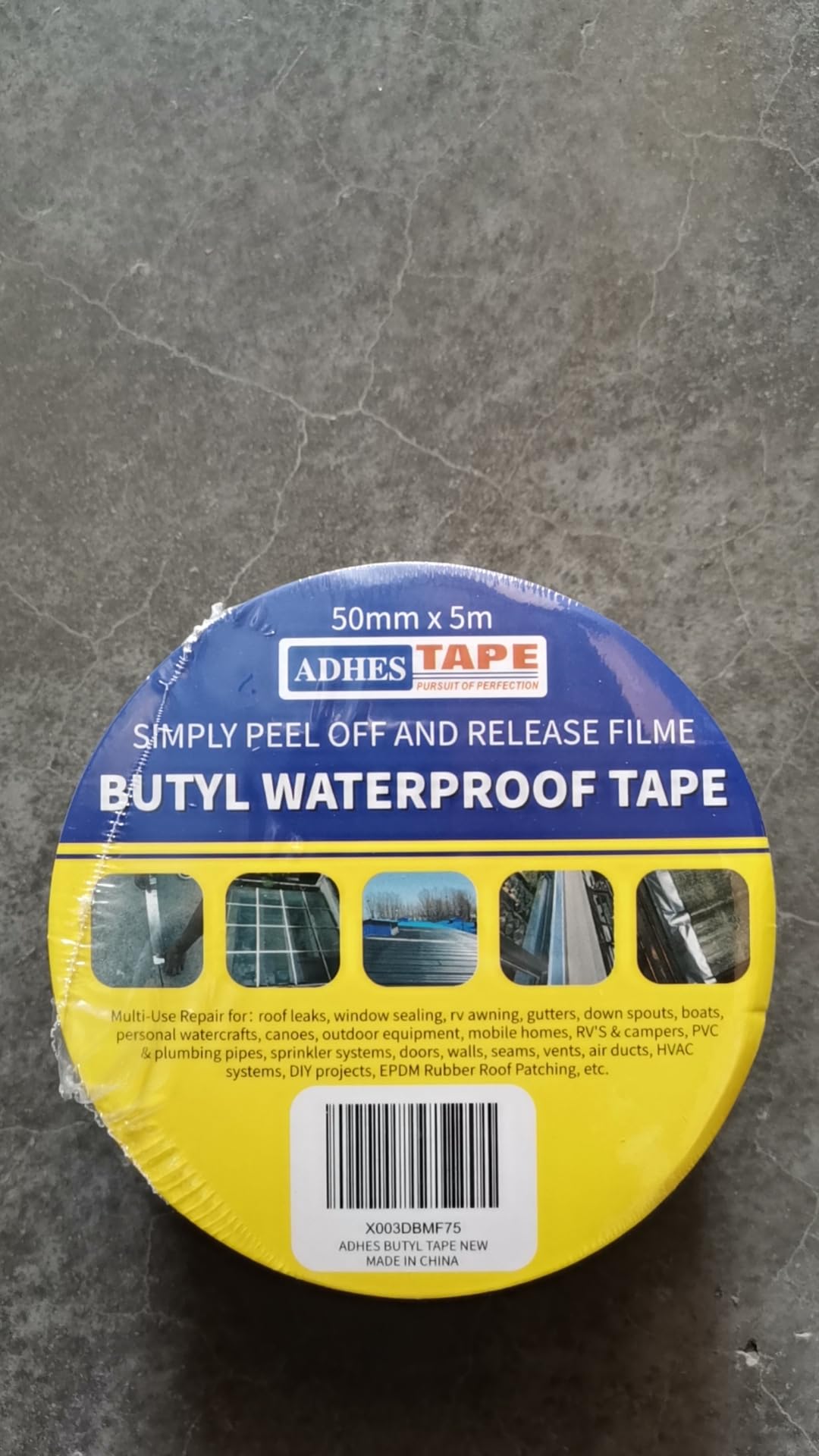 Butyl Tape Waterproof Sealant - 50mm x 5m (2inch x 16ft) Aluminum Foil Tape for RV Repair, Boat Sealing, Window Glass, Pipe & EPDM Rubber Roof Patching - Heavy Duty Adhesive for Home, Automotive & Marine Applications (Silver, 30 Rolls Pack)