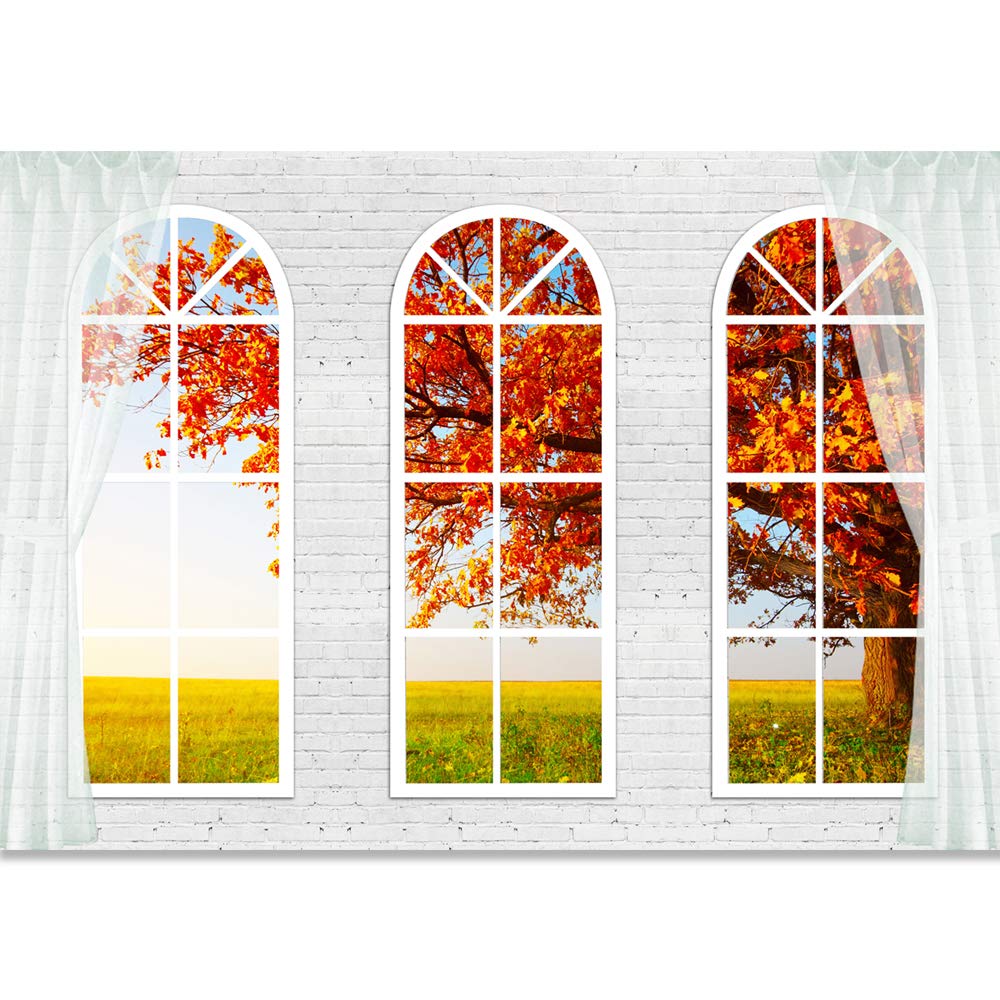 French Window Design Removable Wallpaper - Peel and Stick Wall Murals for Bedroom (100x144 inches) | Perfect for Home Decor, Nursery, Living Room & Office Spaces