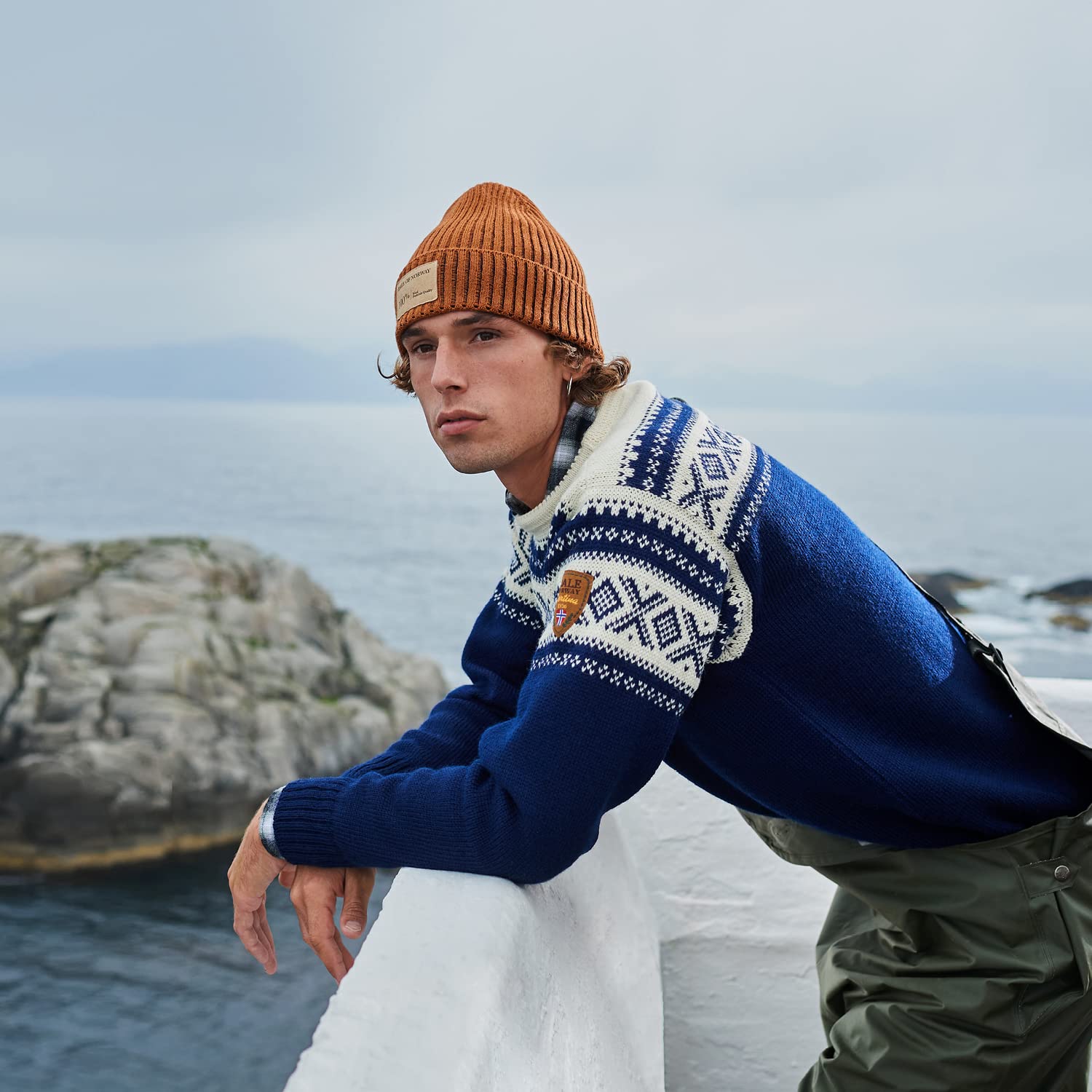 Dale of Norway Cortina 1956 Unisex Wool Sweater - 100% Merino Wool Crewneck Pullover for Men & Women - Warm Winter Knitwear for Skiing & Outdoor Activities