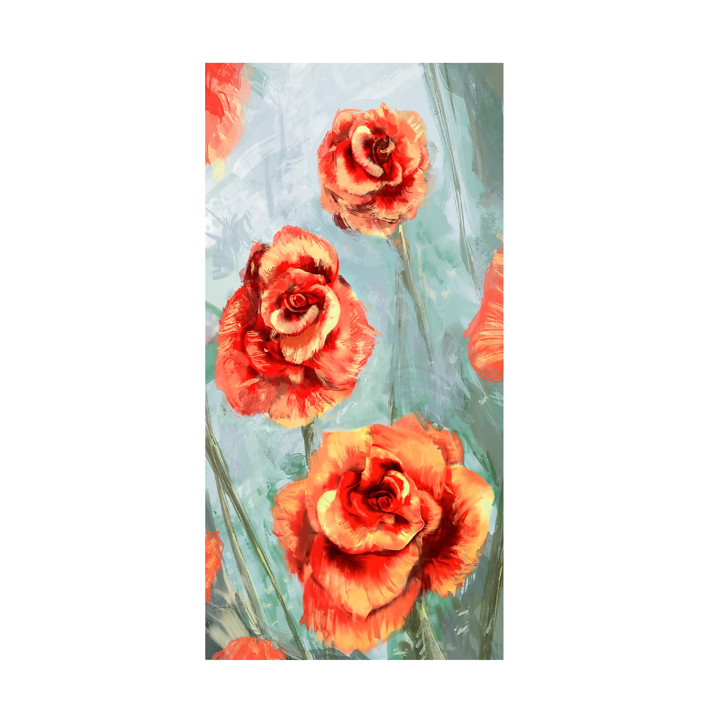 Anthony Christou 'Rose Play' Canvas Art Print - Modern Floral Wall Decor for Living Room, Bedroom & Office | Trademark Fine Art Collection