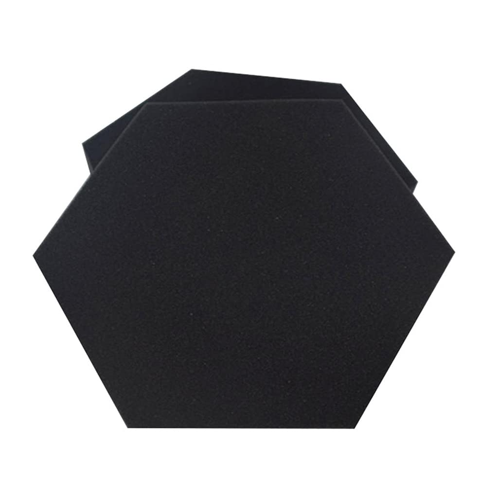 JYDQM 6-Pack Hexagonal Acoustic Panels - Soundproof Wall Padding for Noise Reduction in Home Studios, Offices & KTV Rooms | Sound Dampening Foam Panels for Better Acoustics