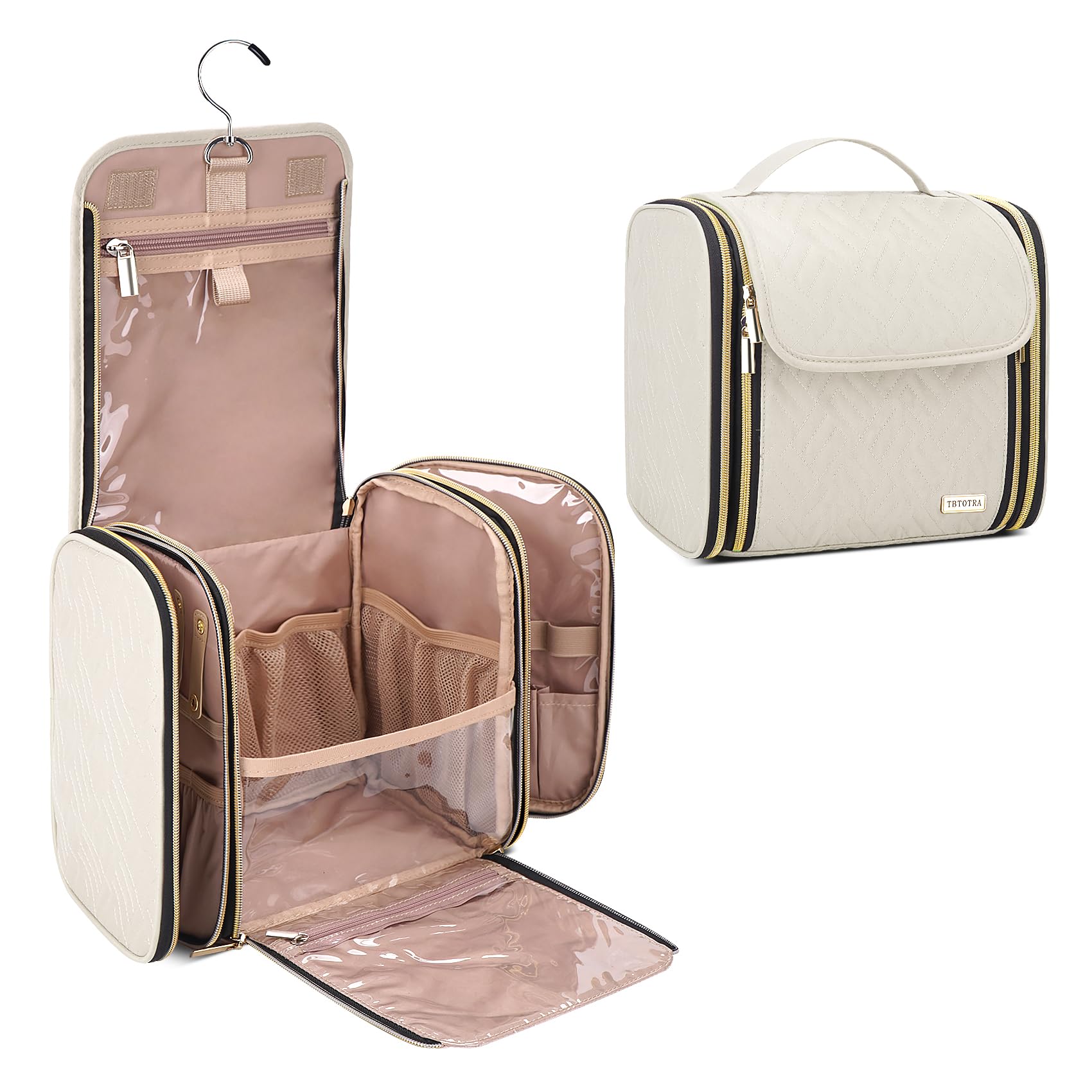 Large Capacity Hanging Travel Toiletry Bag - Waterproof Cosmetic Organizer for Women & Men - Perfect for Makeup, Toiletries & Accessories - Ideal for Air Travel, Camping & Gym Essentials