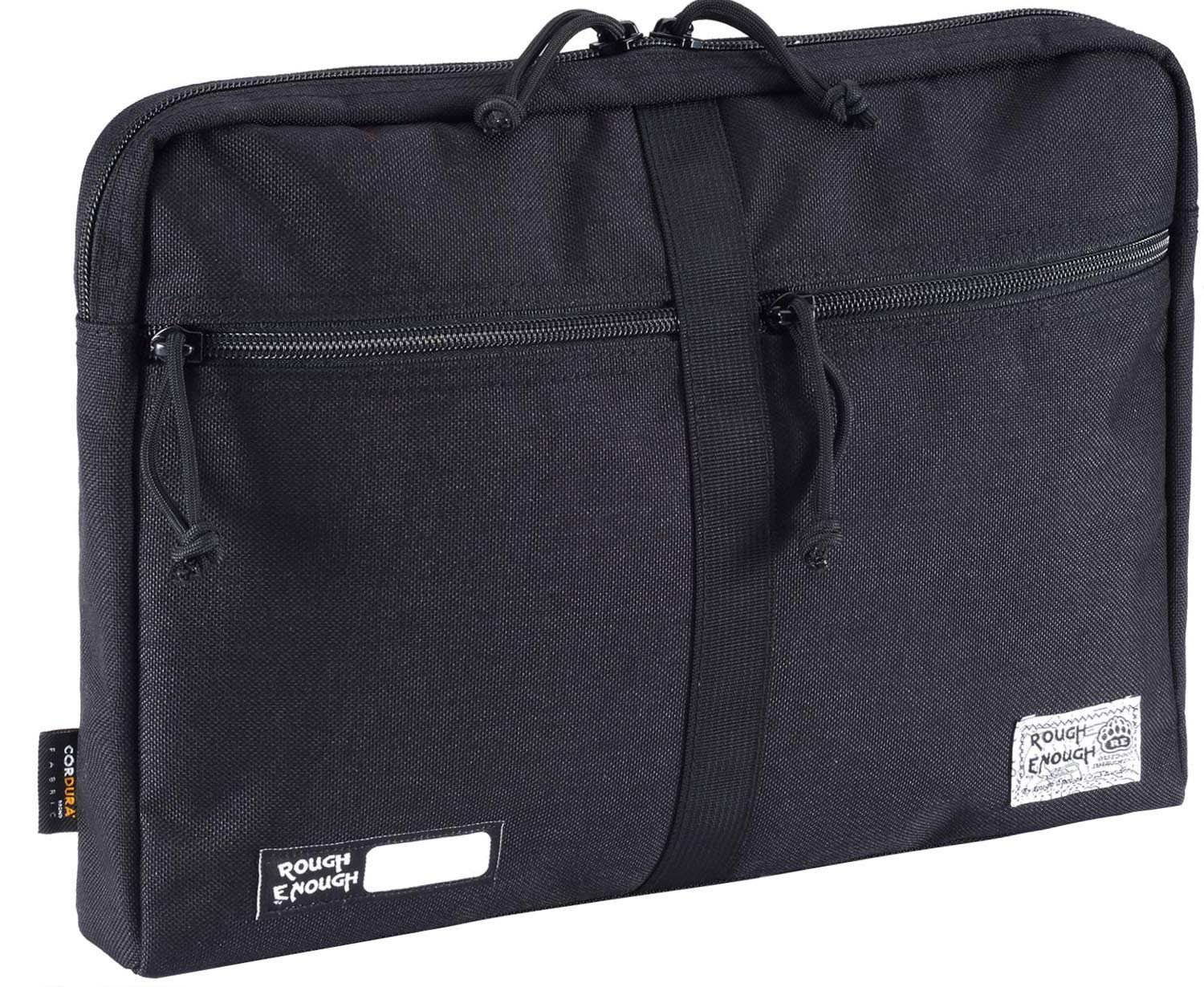 13-14 Inch Laptop Sleeve Case with Zipper & Accessory Pocket - Durable Cordura Fabric for Notebook Computers (Black) - Perfect for Work, School & Travel Protection