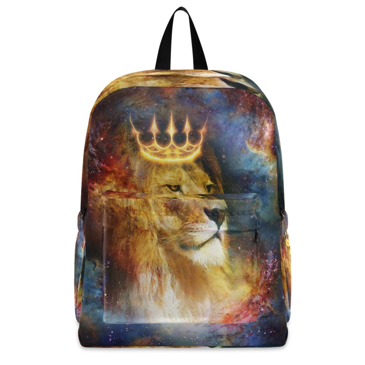Lightweight Laptop Backpack for Women & Men - Durable Travel Bag Fits 15.6 Inch Laptop - Perfect for Cycling, Camping, Hiking & Biking - Lion King Cosmic Space Design