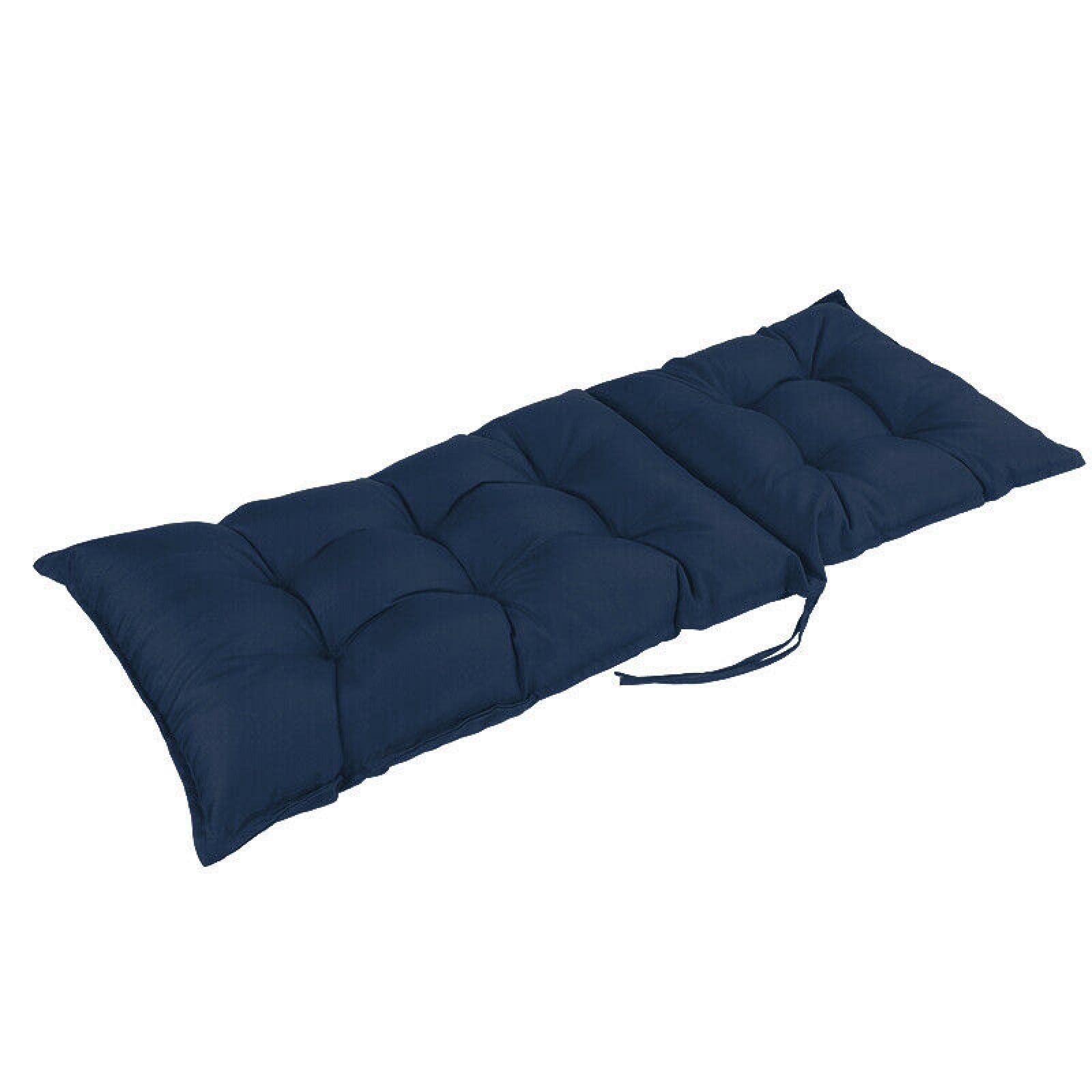 Waterproof Outdoor Chair Cushion - Navy Blue Recliner Seat Pad for Garden, Patio, Sunbed & Swing Bench - Durable Comfort for Lounging & Relaxation
