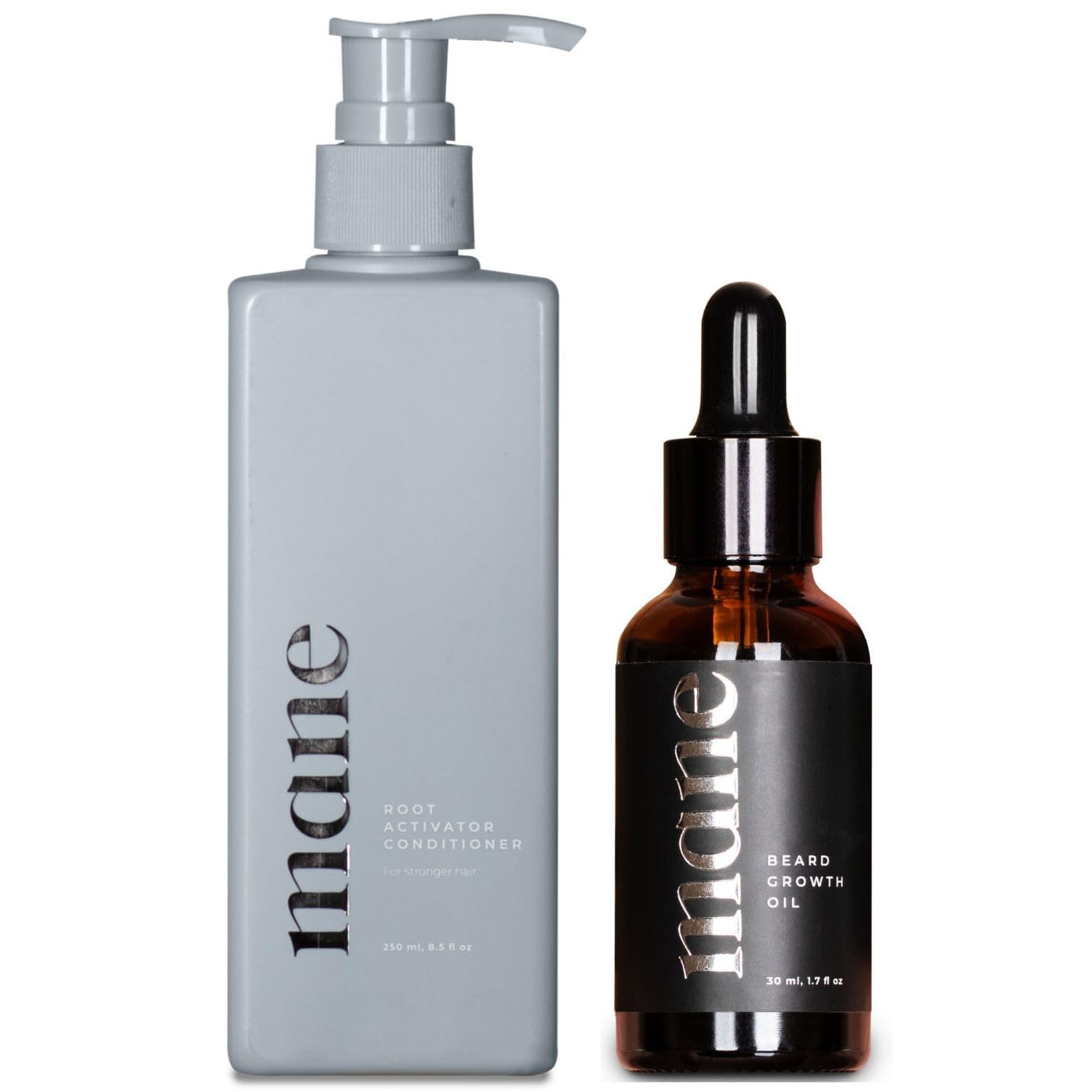 Best Hair Growth Conditioner & Beard Growth Oil for Men - Natural Thickening & Strengthening Treatment for Healthy Hair & Facial Hair Care - Perfect for Daily Use & Grooming Routine