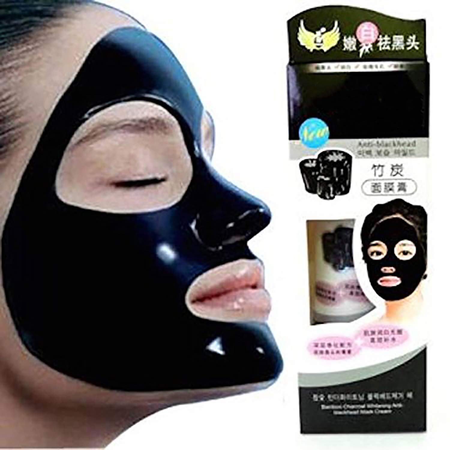 Zirak Activated Charcoal Peel Off Black Mask - Deep Cleansing Face Pack for Blackhead Removal & Pore Minimizing - Perfect for Acne-Prone & Oily Skin Care Routine