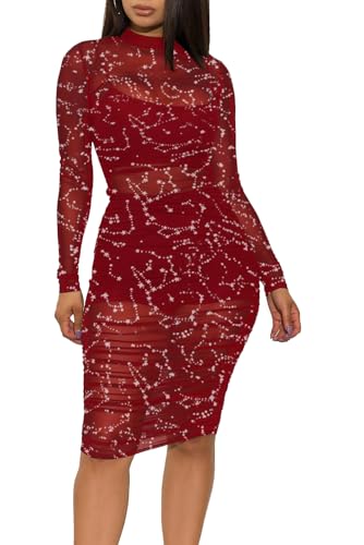 Glitter Wine Red