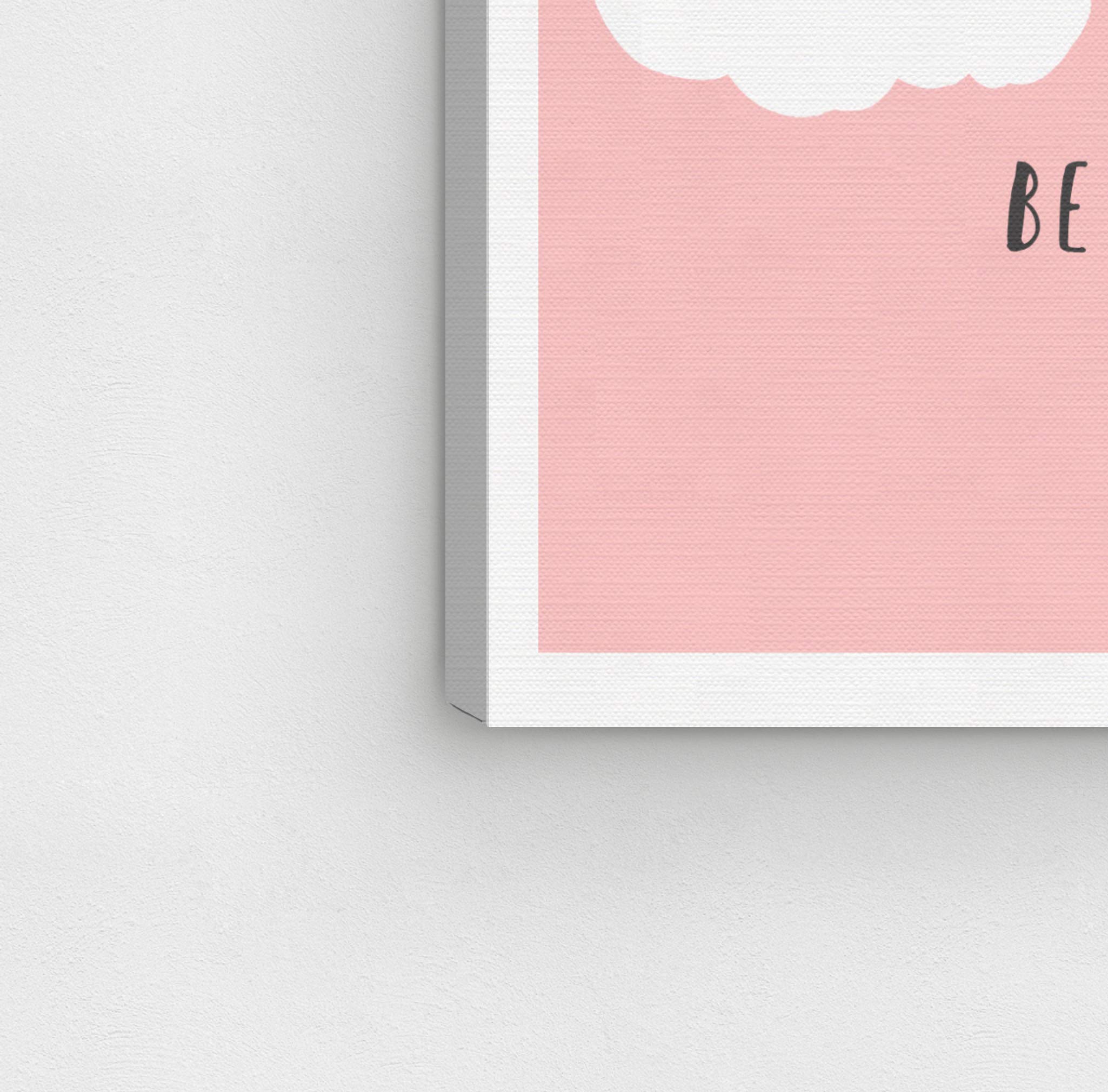 Oliver Gal Artist Co. 'Be Happy Rainbow' Typography Wall Art Canvas Print - 30