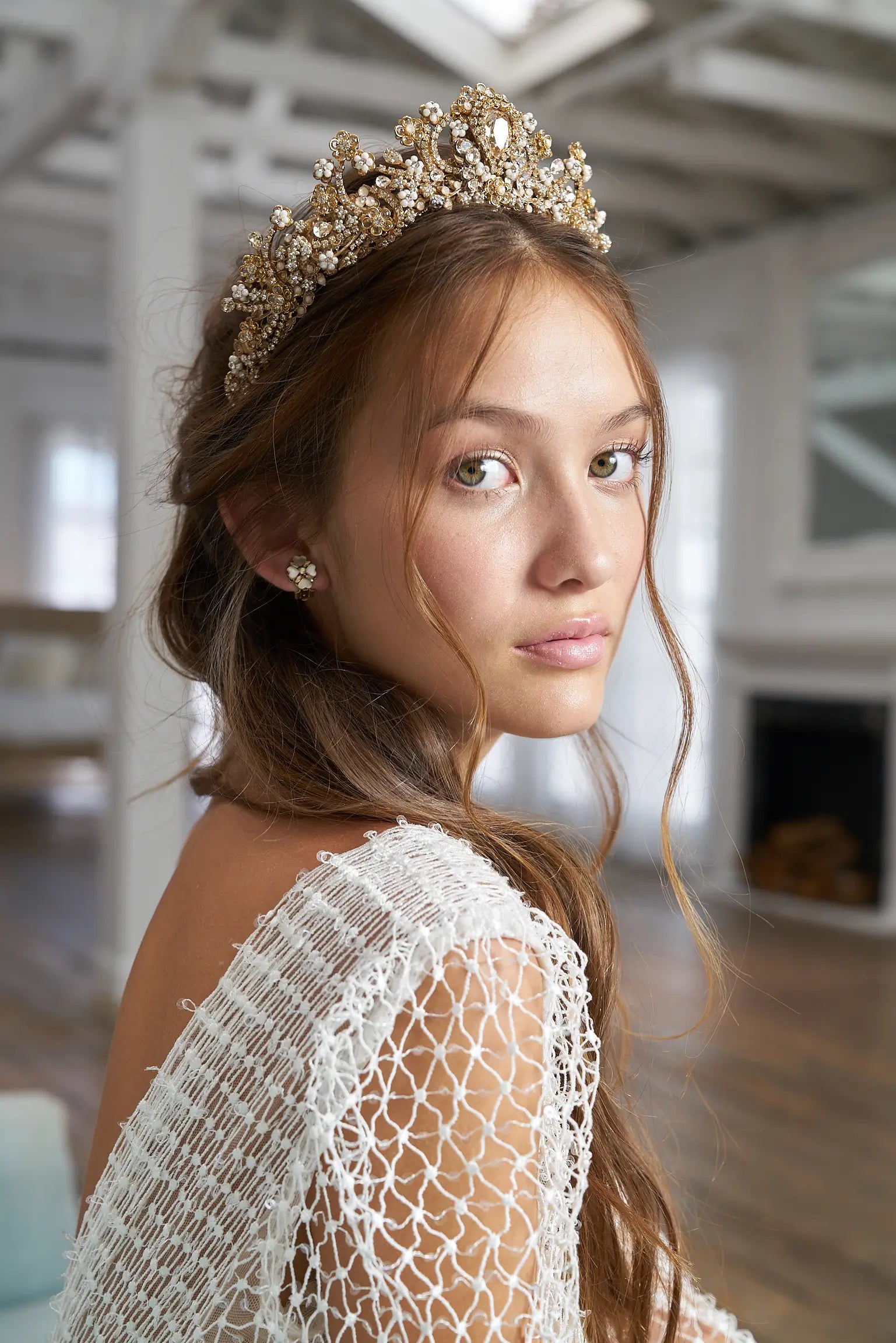 ALESSANDRA CROWN - Elegant Women's Fashion Crown Headband for Parties, Weddings & Special Occasions | Perfect for Bridal Accessories, Prom, or Photo Shoots