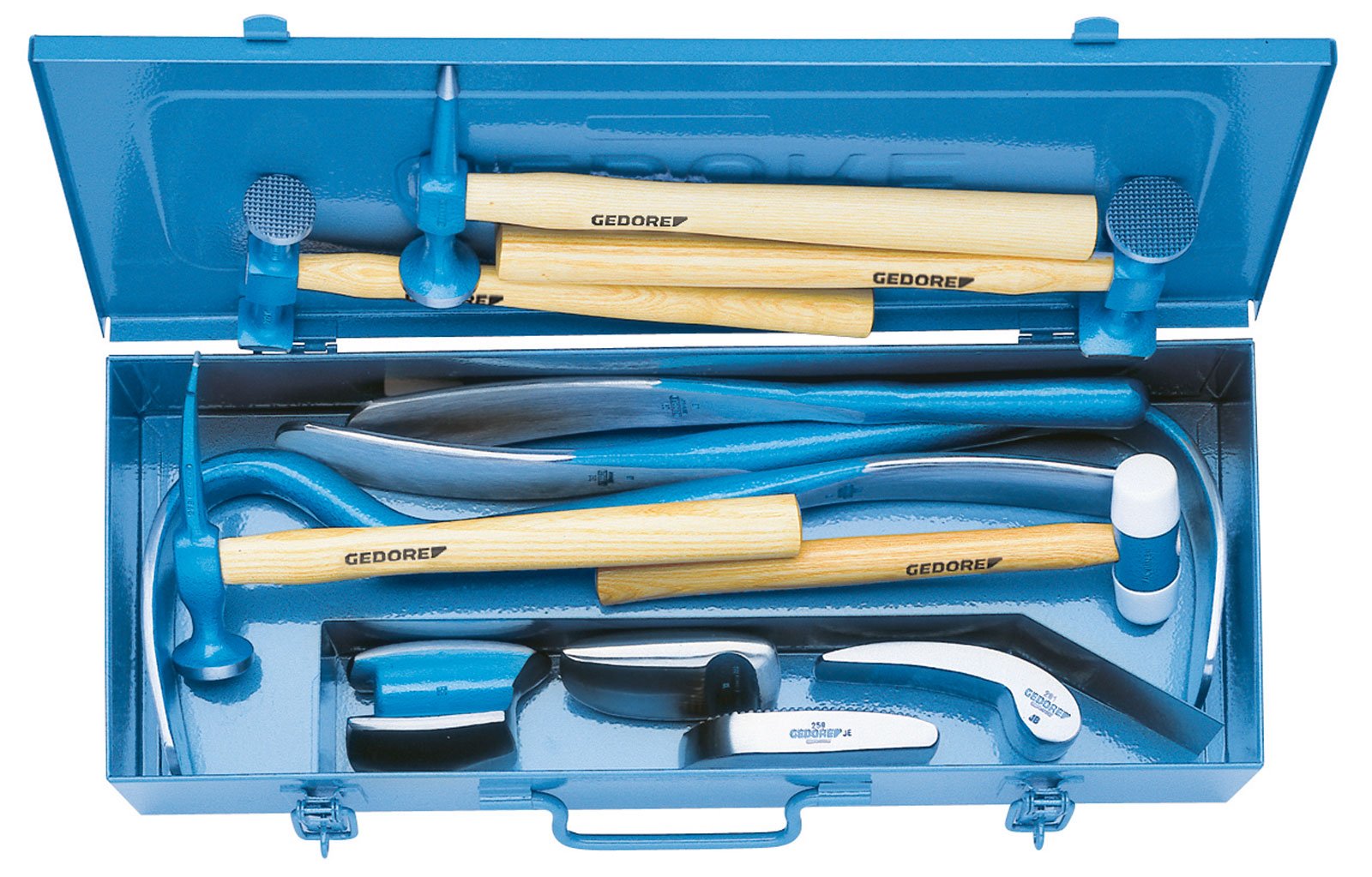 Gedore 12-Piece Auto Body Repair Tool Set - Professional Car Dent Removal & Repair Kit for Mechanics & DIY Enthusiasts