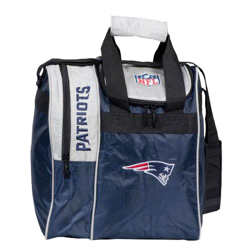 Official NFL New England Patriots Bowling Bag - Large Single Tote for Sports Gear & Travel Accessories - Perfect for Bowling Leagues, Gym, and Patriots Game Day