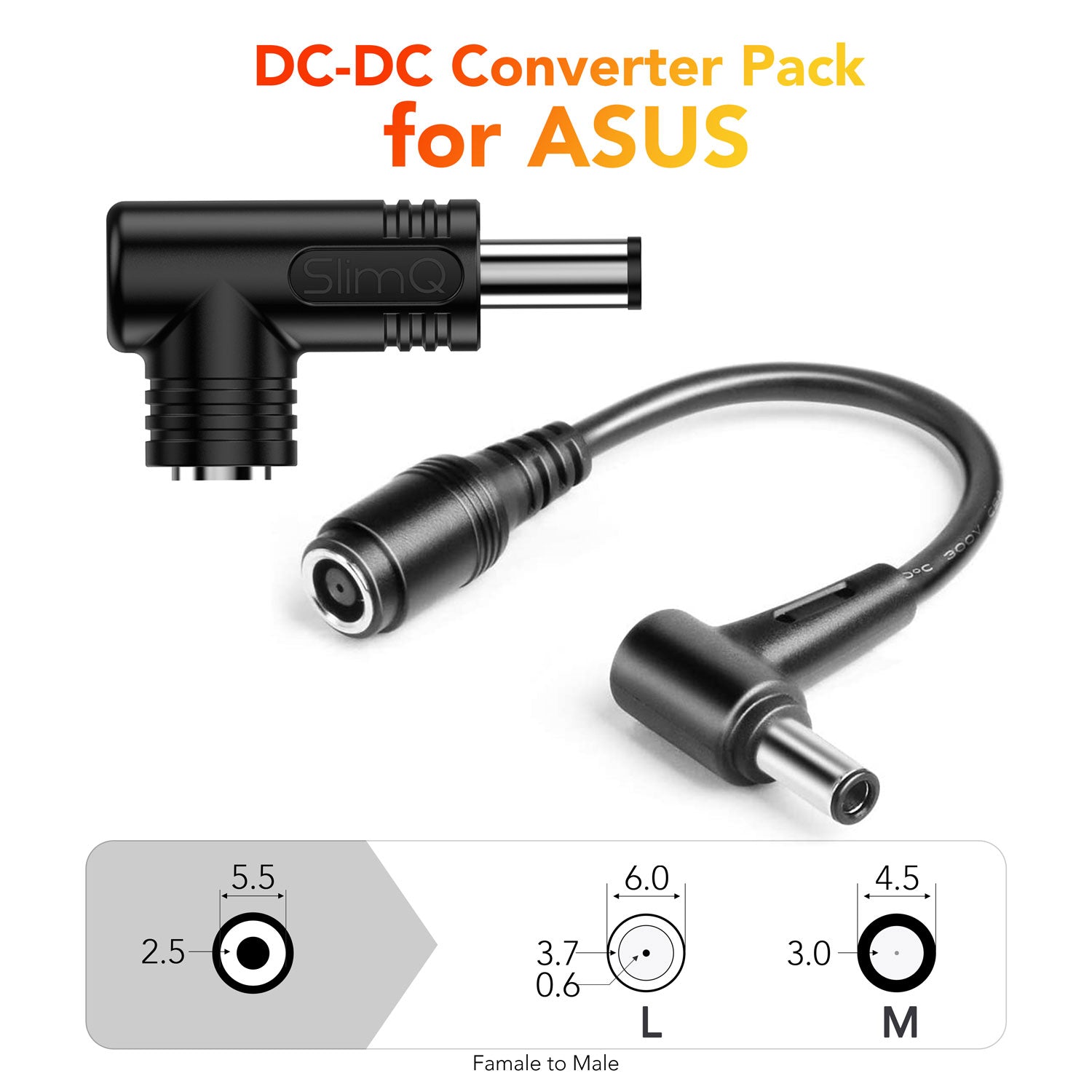 240W DC to ASUS Laptop Power Adapter Charger - Compatible with ASUS ROG, TUF, ZenBook Series | Fast Charging for Gaming & Work Laptops | Perfect for Home, Office & Travel Use