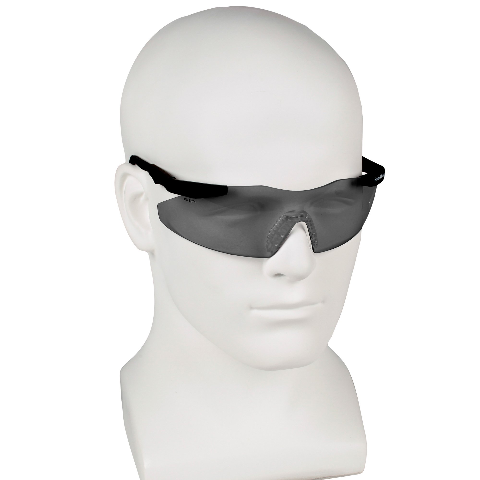 KLEENGUARD Smith & Wesson Magnum 3G Safety Glasses (19823) - Smoke Lenses with Black Frame, Pack of 12 - ANSI Z87.1 Certified for Construction, Woodworking & Industrial Safety