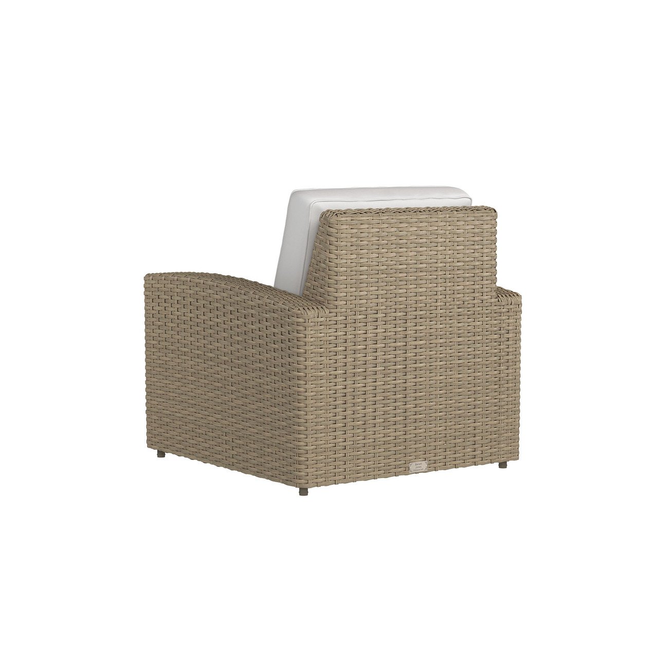 Phisco Biscayne 3-Piece Outdoor Sofa and Club Chairs Set - Water-Resistant Wicker Patio Furniture for Poolside, Garden, and Backyard Relaxation