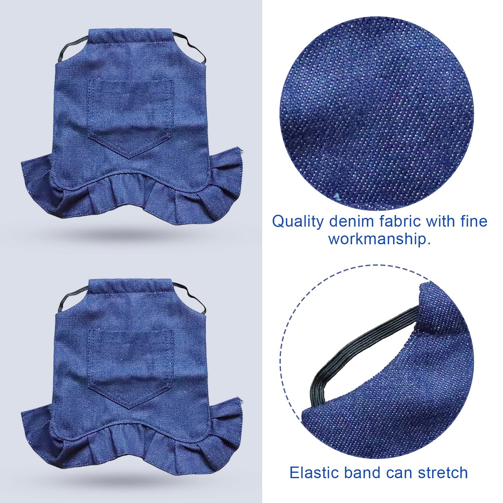 3 Pack Chicken Saddle Hen Apron - Adjustable Poultry Wing Protector with Elastic Straps for Chickens, Ducks & Geese | Prevent Feather Damage & Pecking Injuries During Free Range & Backyard Farming