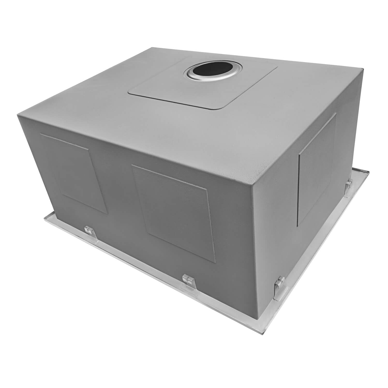 Ruvati 25 x 22 x 12 Inch Drop-in Topmount Stainless Steel Utility Sink - 16 Gauge Deep Single Bowl Laundry Room & RV Sink (Model RVU6010) - Perfect for Laundry Rooms, Basements, Garages & RV Camping