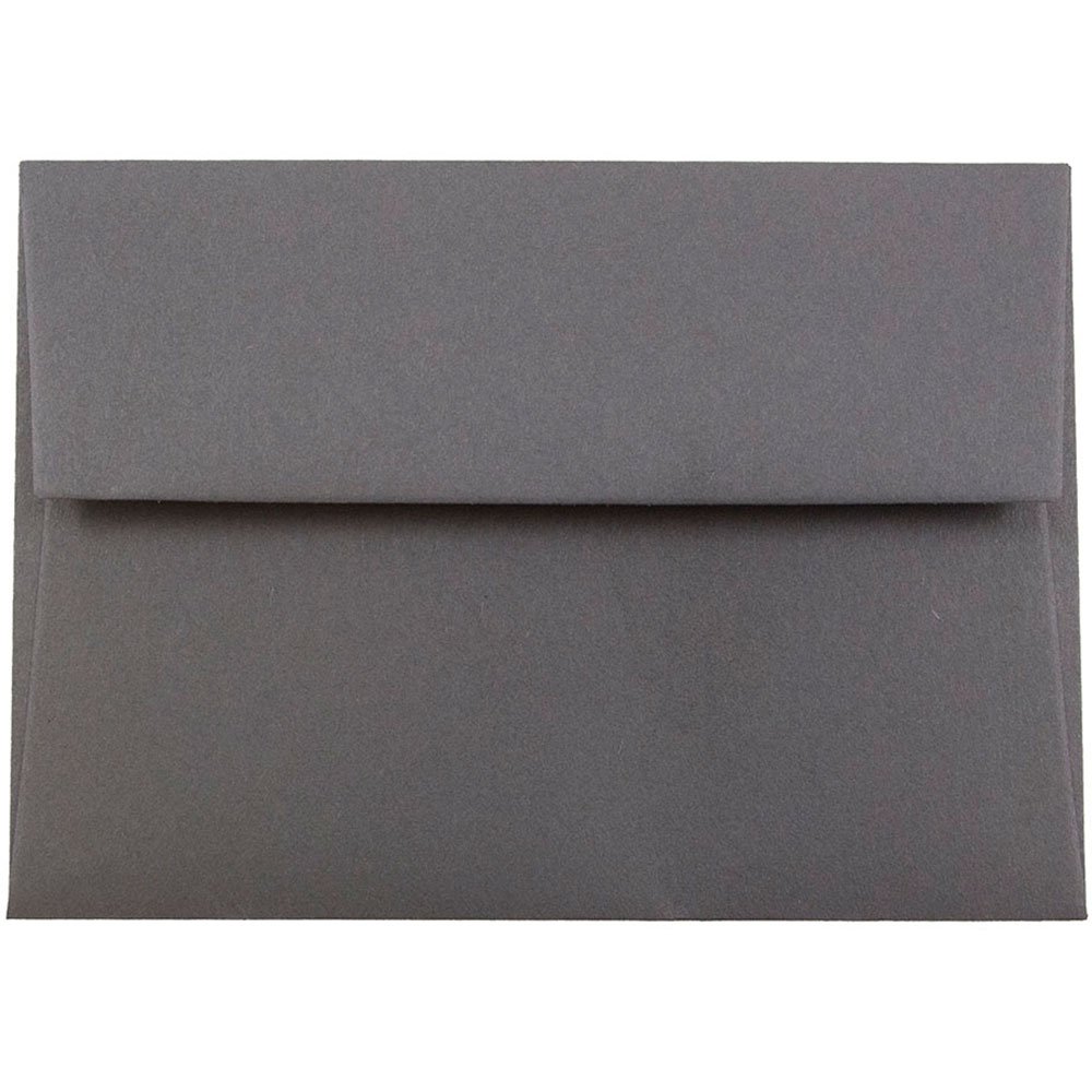 JAM PAPER 4Bar A1 Premium Invitation Envelopes - 3 5/8 x 5 1/8 Inches - Dark Grey - Bulk Pack of 1000 - Perfect for Wedding Invitations, Business Cards, Greeting Cards & Stationery