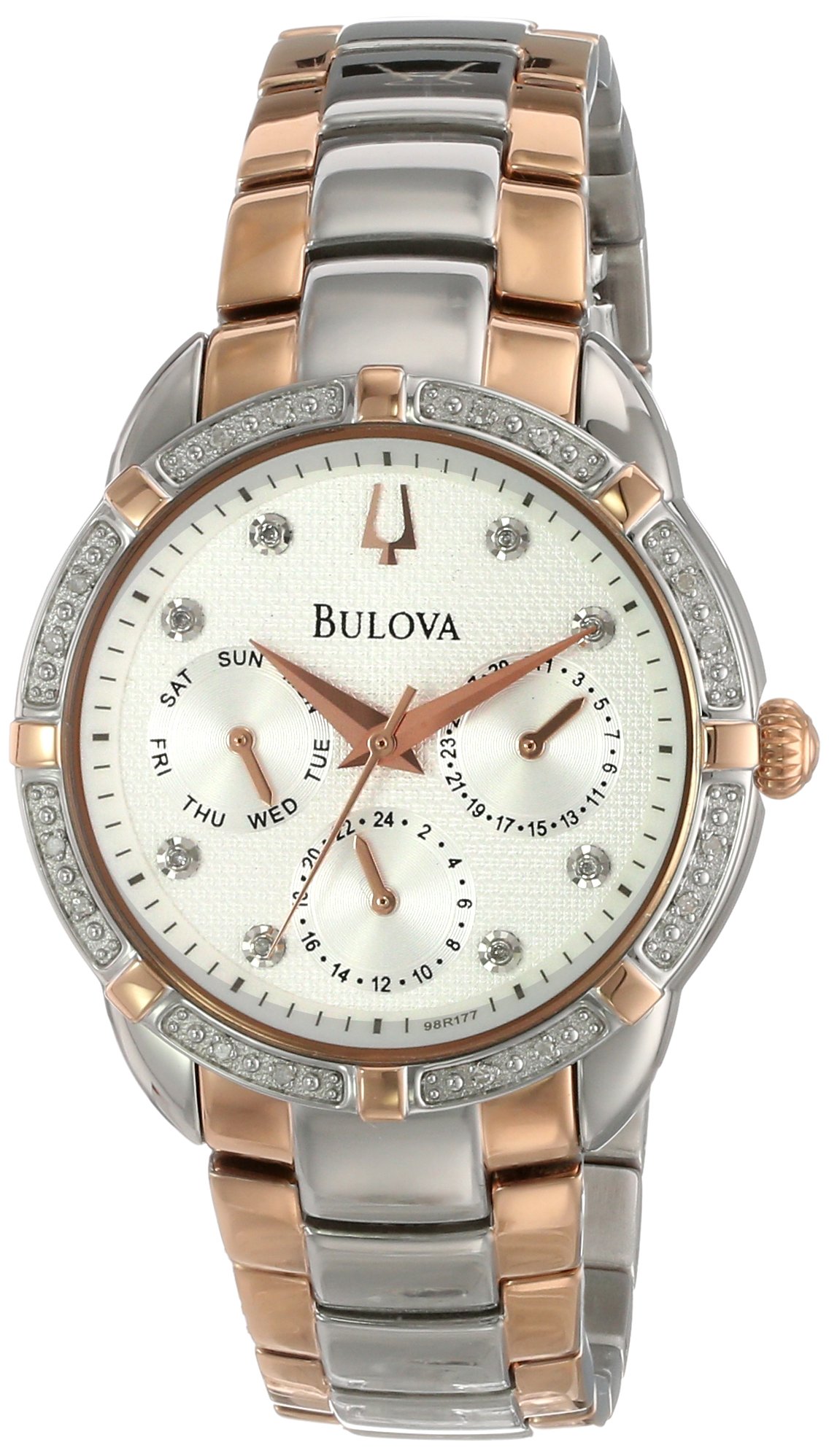 Bulova Women's 98R177 Multi-Function Stainless Steel Watch - Elegant Dress Watch for Business, Office & Formal Occasions