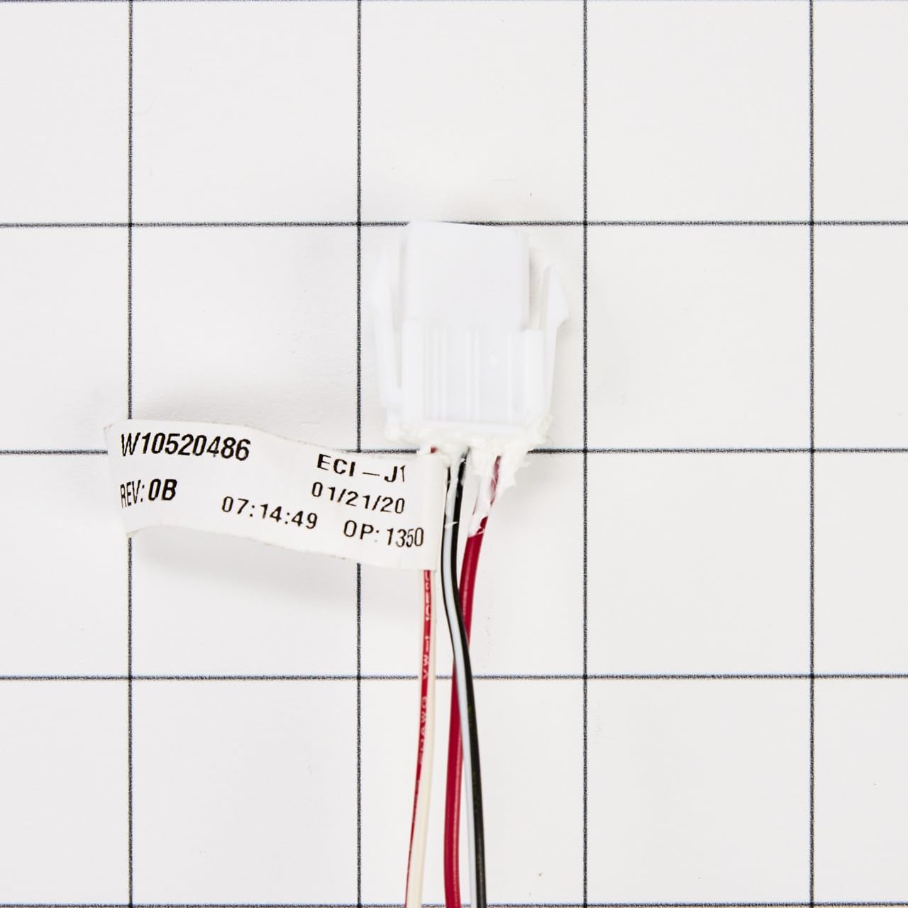Original Whirlpool WPW10485962 W10485962 Ice Maker Sensor - Genuine OEM Replacement Part (White) - Perfect for Refrigerator Repair & Ice Machine Maintenance
