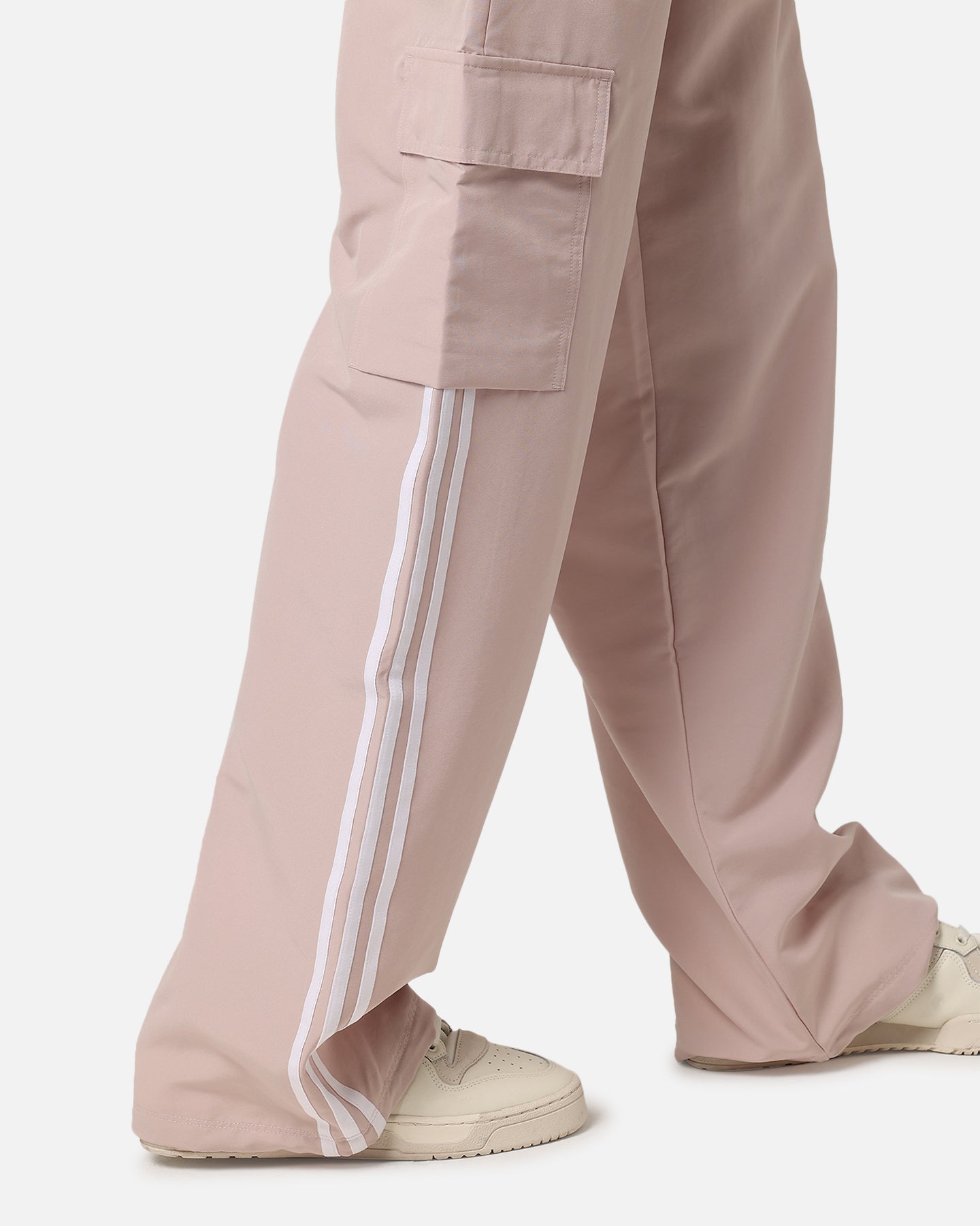 Adidas Women's 3 Stripes Cargo Pants - Wonder Taupe | Comfortable Casual & Streetwear Style for Everyday Wear, Workouts & Outdoor Activities