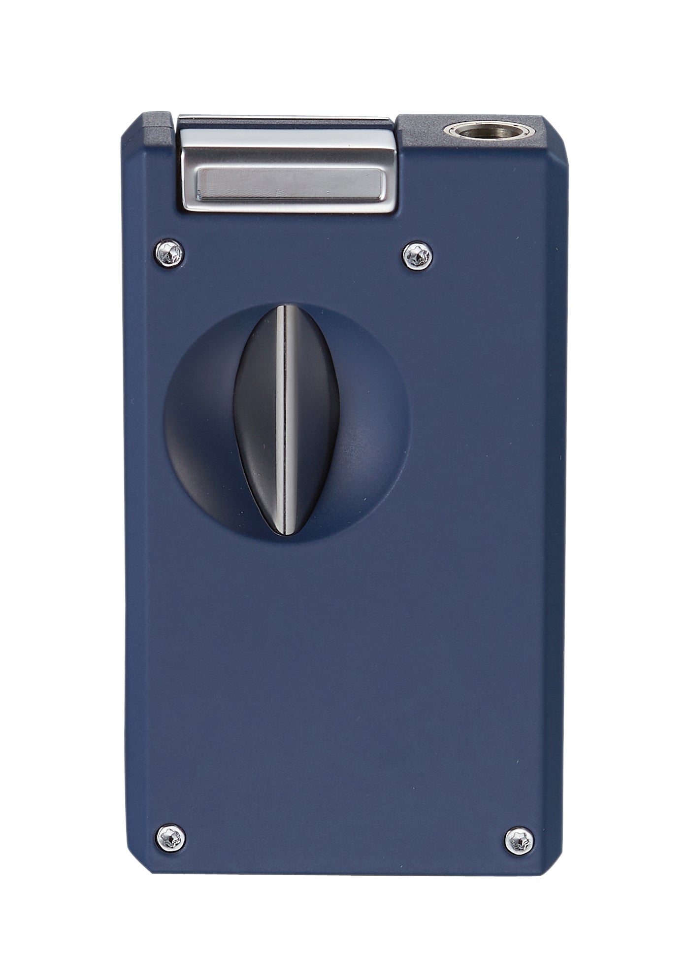 Premium Caseti Urban Flame Lighter & Wedge Cutter Combo - Blue | Windproof Butane Lighter with Cigar Punch | Perfect for Cigars, Camping, BBQ & Outdoor Activities