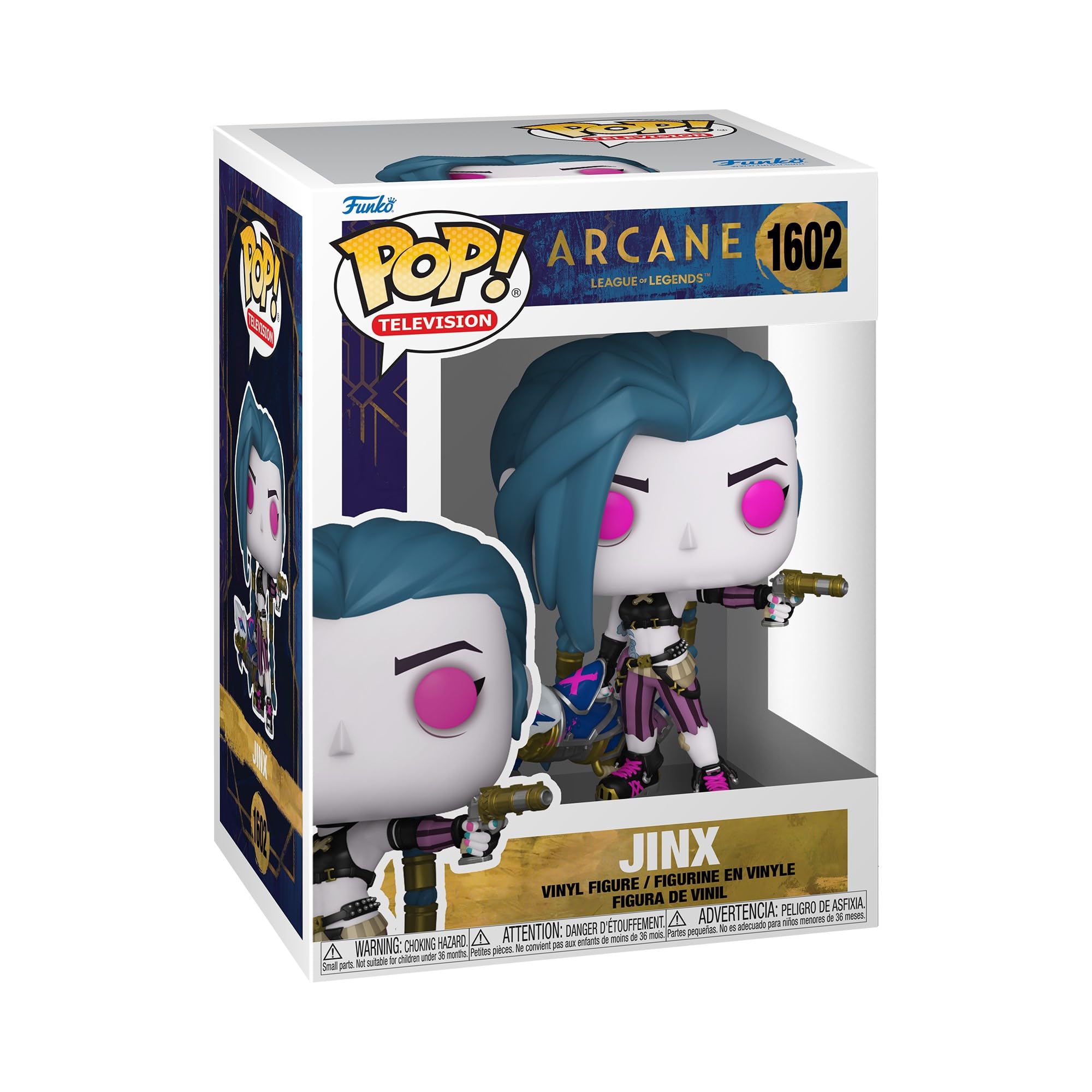 Funko Pop! Vinyl Figure: Jinx from Arcane League of Legends - Collectible Toy Gift for Kids & Adults - Perfect for TV Fans, Gaming Enthusiasts & Pop Culture Collectors - Great for Display in Offices, Bedrooms or Gaming Setups