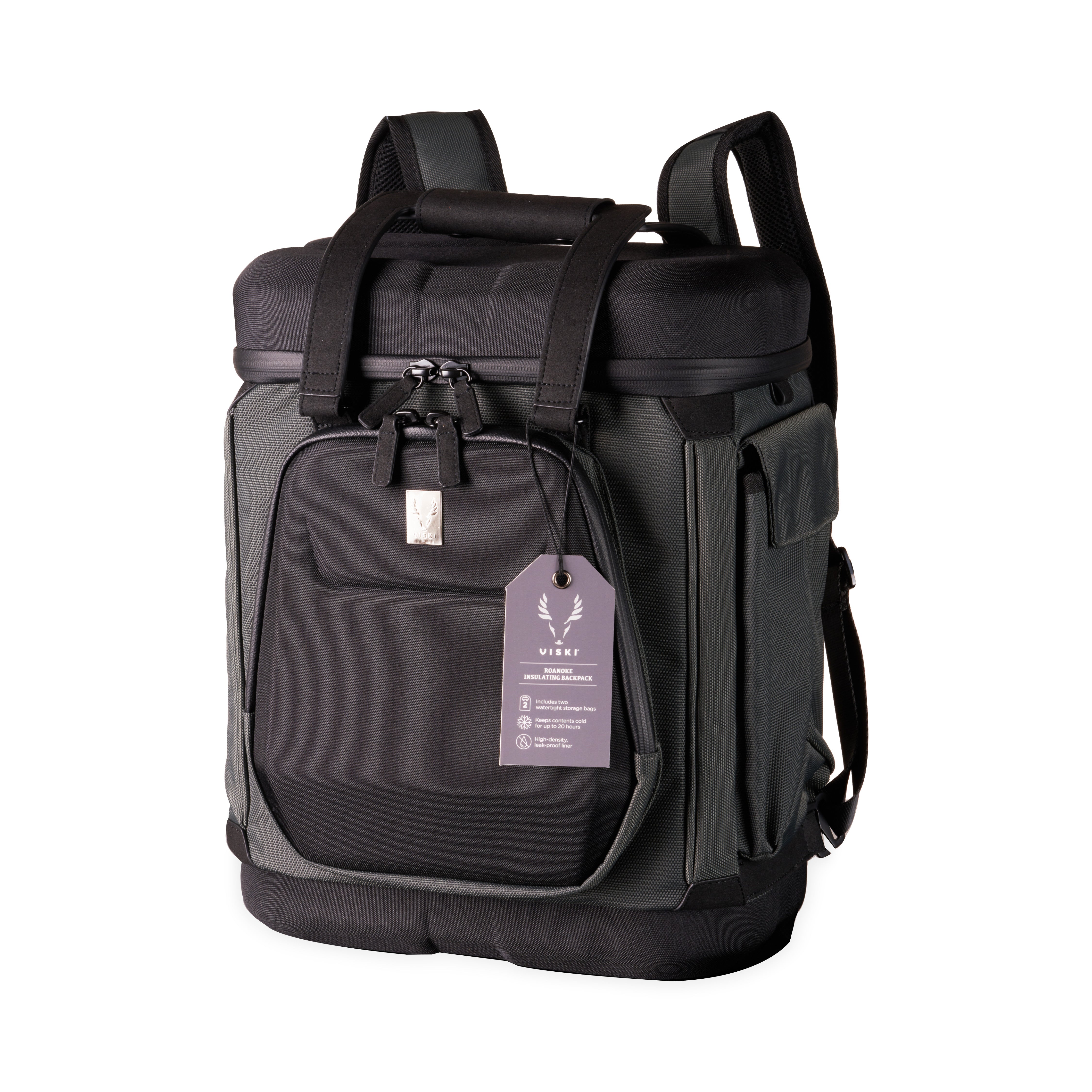 Roanoke Insulating Backpack - Black | Thermal Lunch Cooler for Work, School & Outdoor Adventures | Perfect for Hiking, Picnics & Commuting
