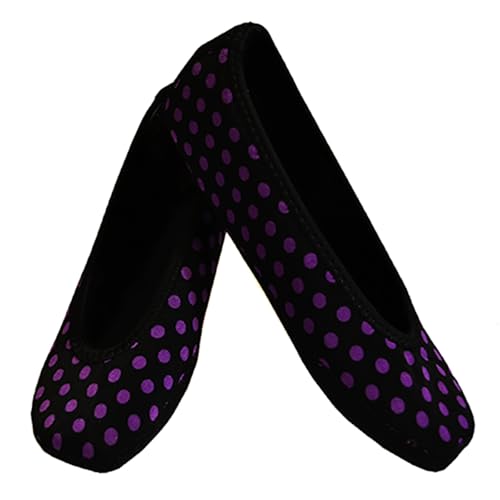 Black/Purple Polka Dots