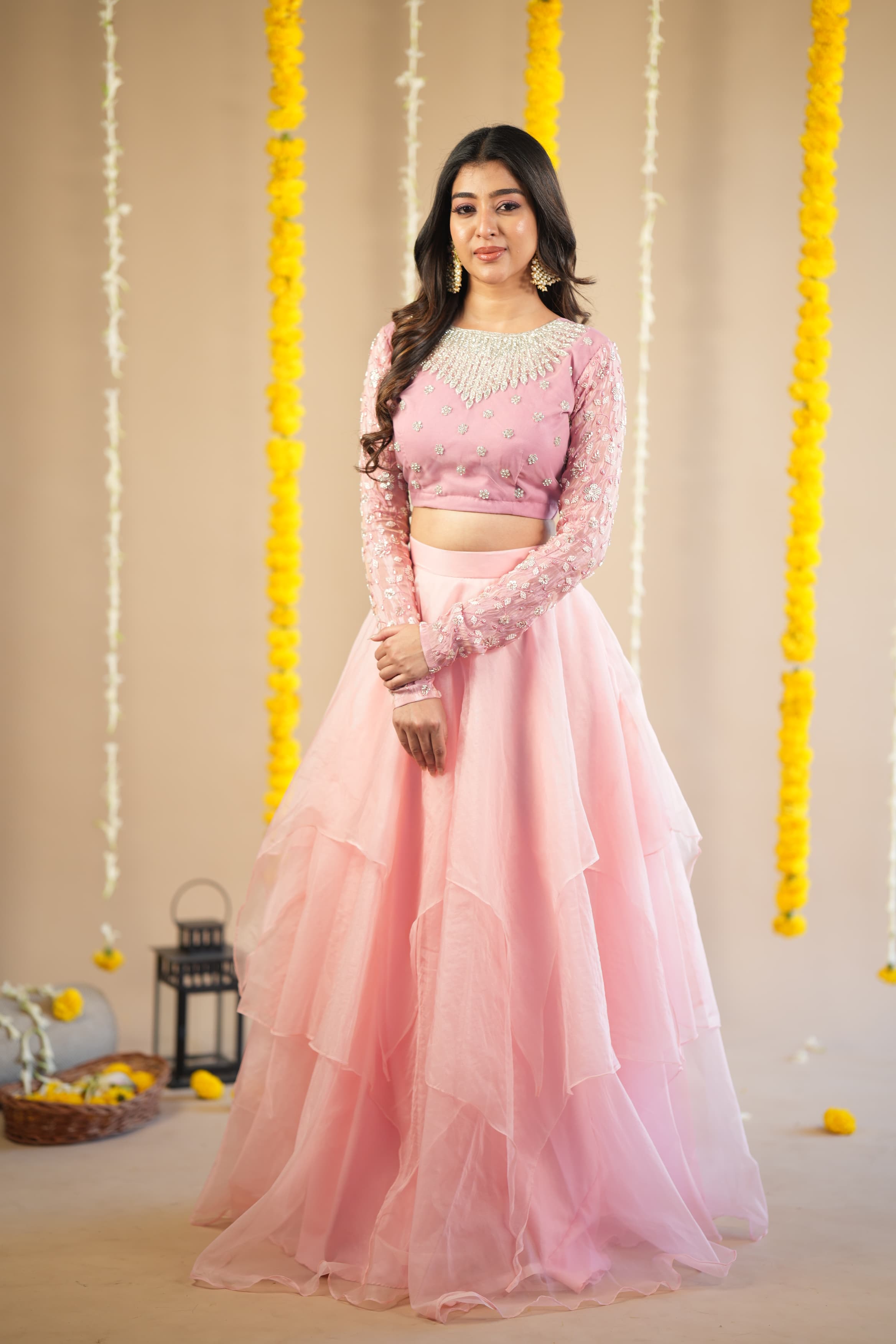 DD641 Laila Premium Designer Crop Top & Skirt Set - Trendy Women's Fashion for Casual Wear, Parties & Summer Outfits