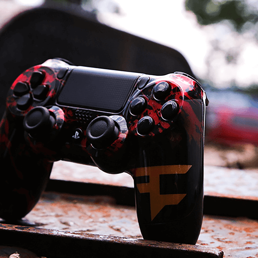 FAZE 4 Custom PS5 Controller - Premium Gaming Pad for PlayStation 5 with Enhanced Grip & Responsive Buttons - Perfect for Competitive Gaming, FPS, and eSports Tournaments