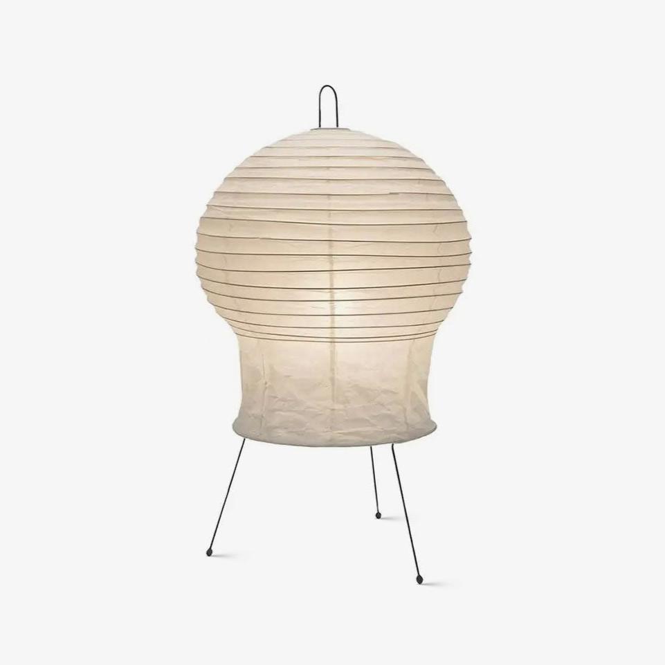 Hana Washi Table Lamp - Japanese Handmade Paper Lamp for Bedroom, Living Room & Office - Warm Ambient Lighting for Home Decor & Relaxation