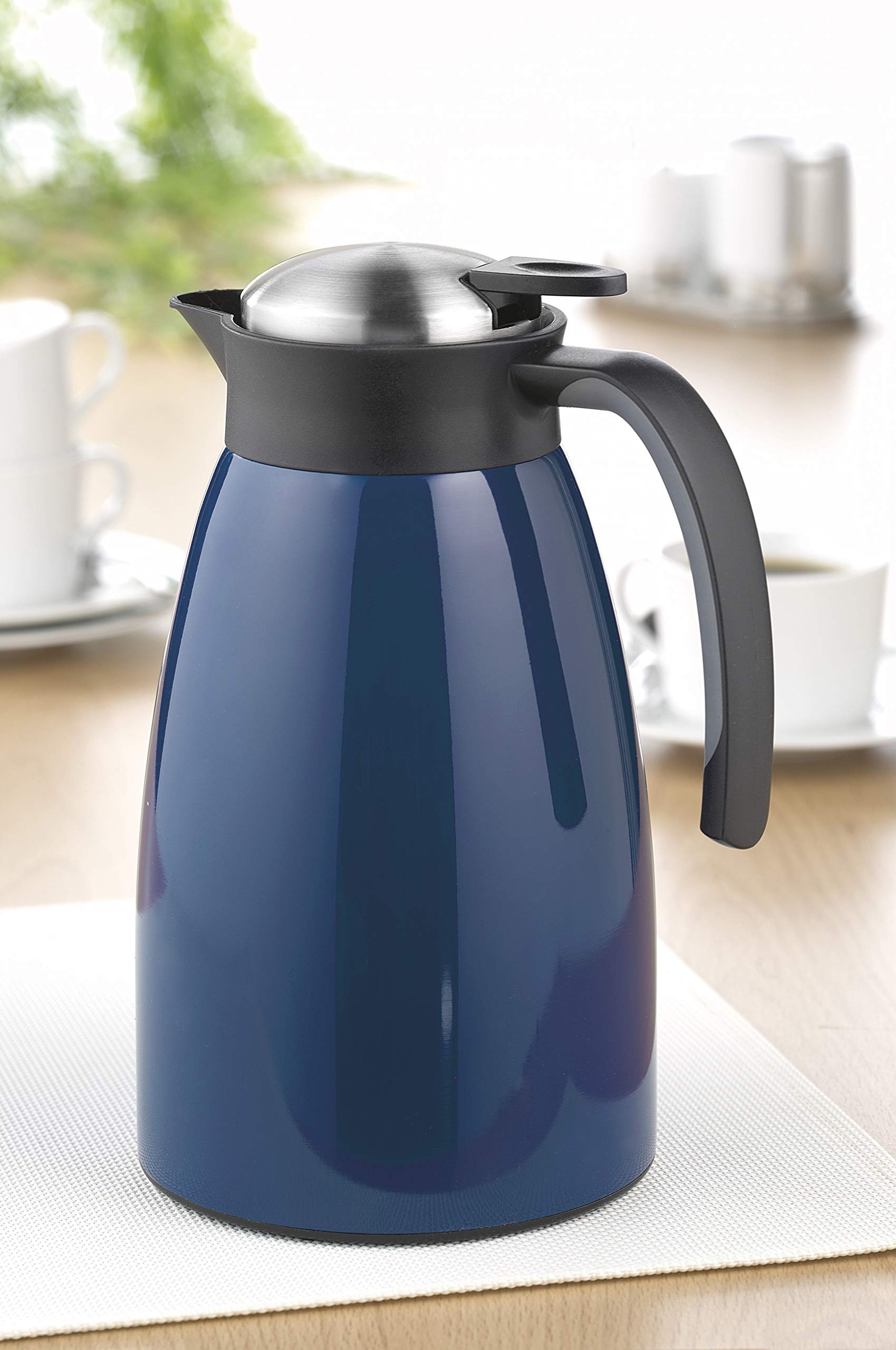 Esmeyer Stainless Steel Vacuum Insulated Water Jug - 34oz, Blue, 14 x 14 x 25 cm - Perfect for Camping, Office & Outdoor Activities